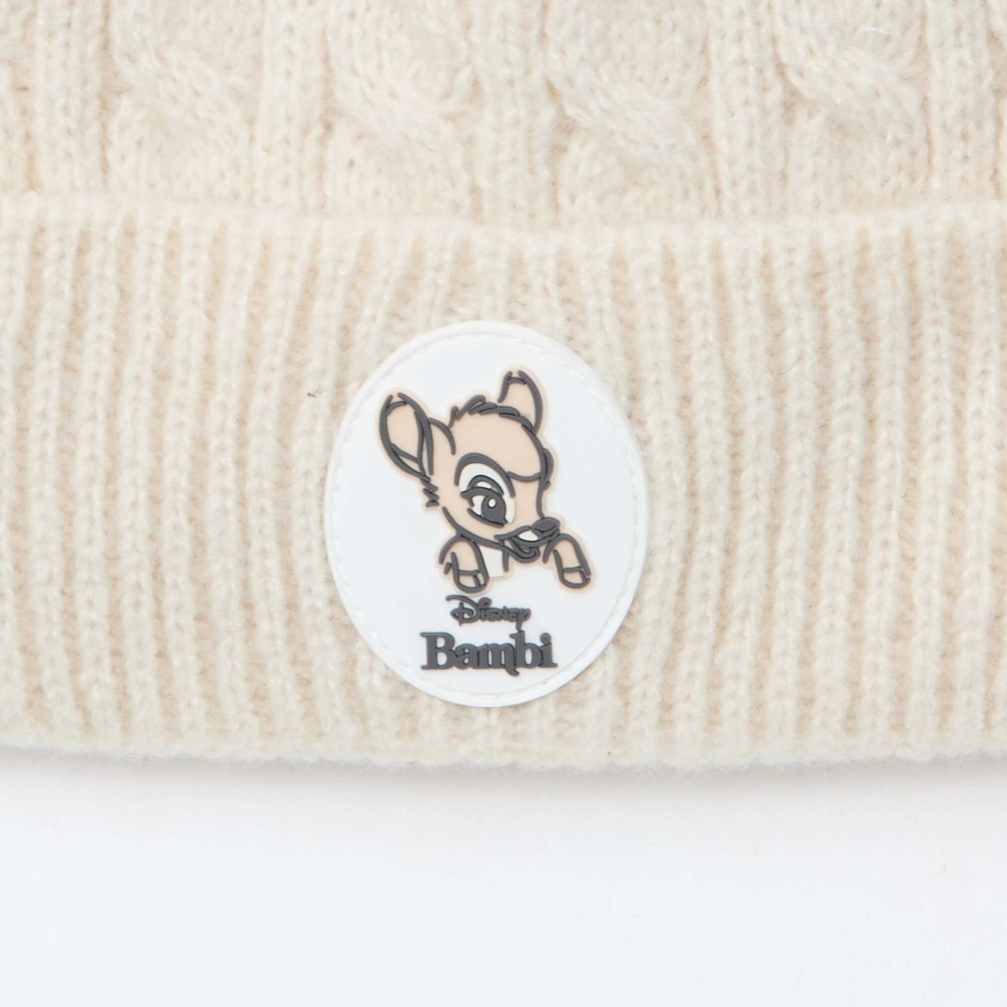 Gorro de canalé y trenzado 'Bambi' 'Disney' BEIGE