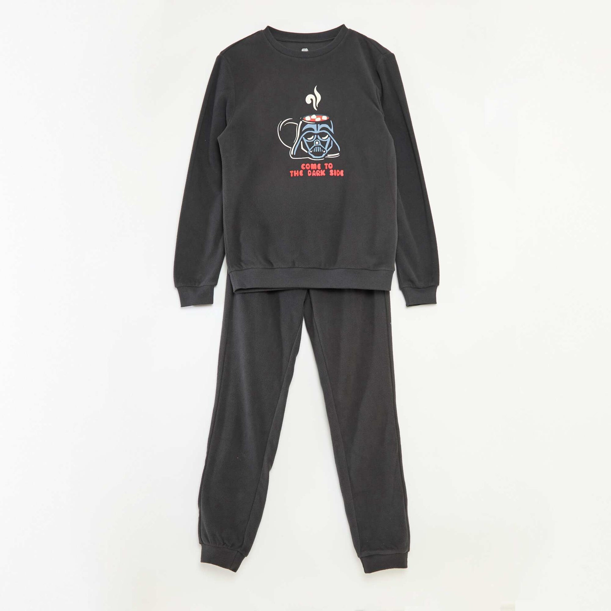 Conjunto de pijama 'Starwars' en polar de algodón GRIS