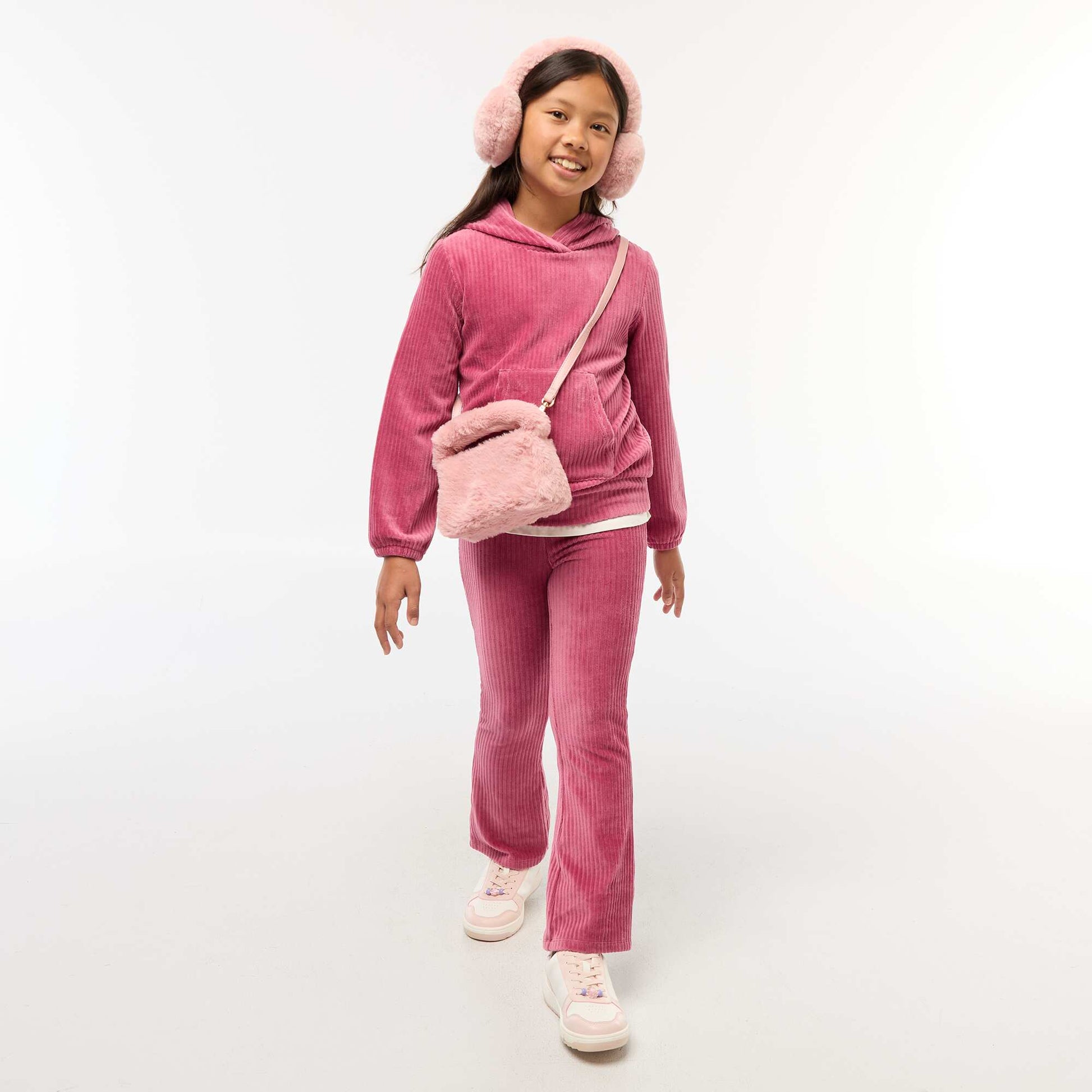 Pantalón flare de pana PURPURA