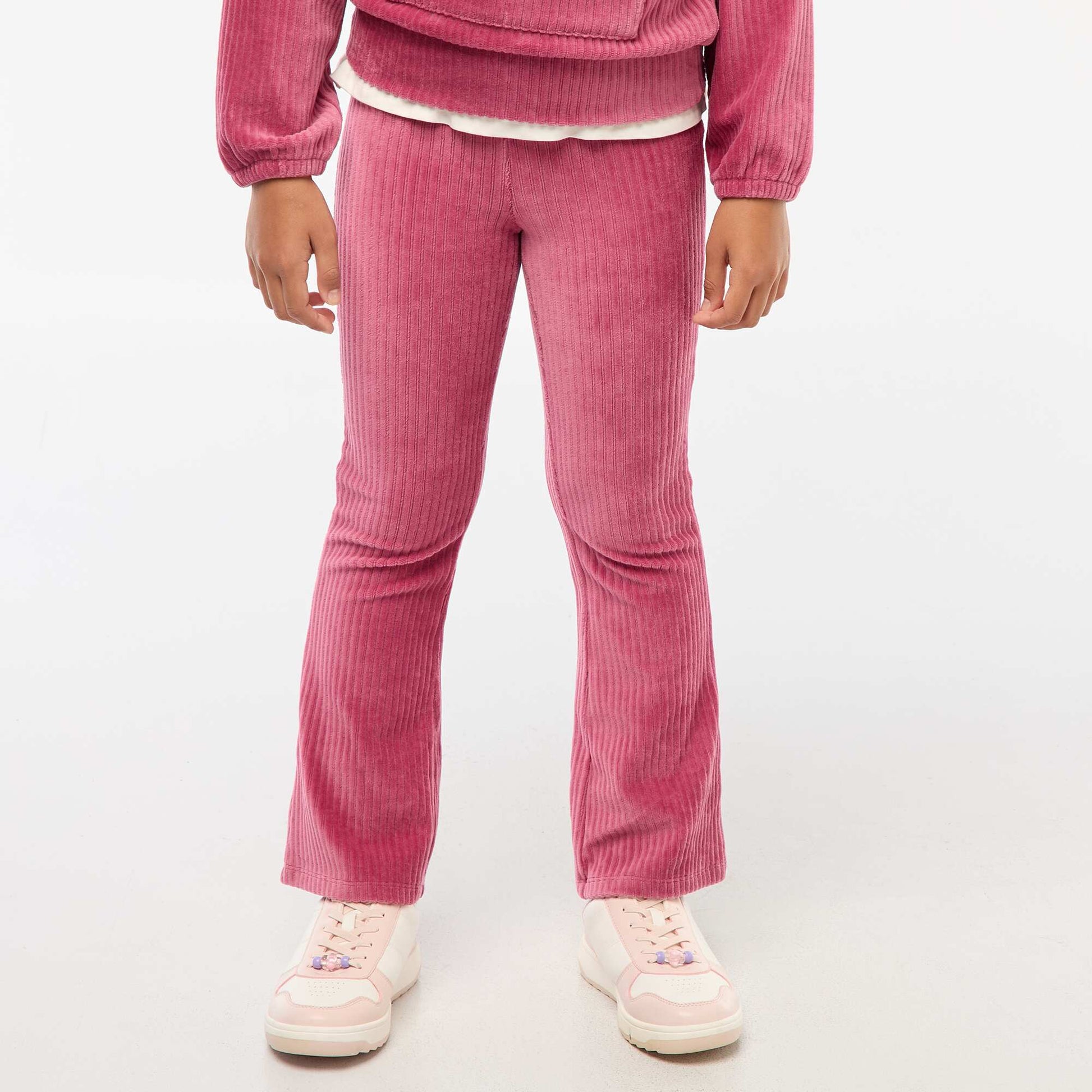 Pantalón flare de pana PURPURA