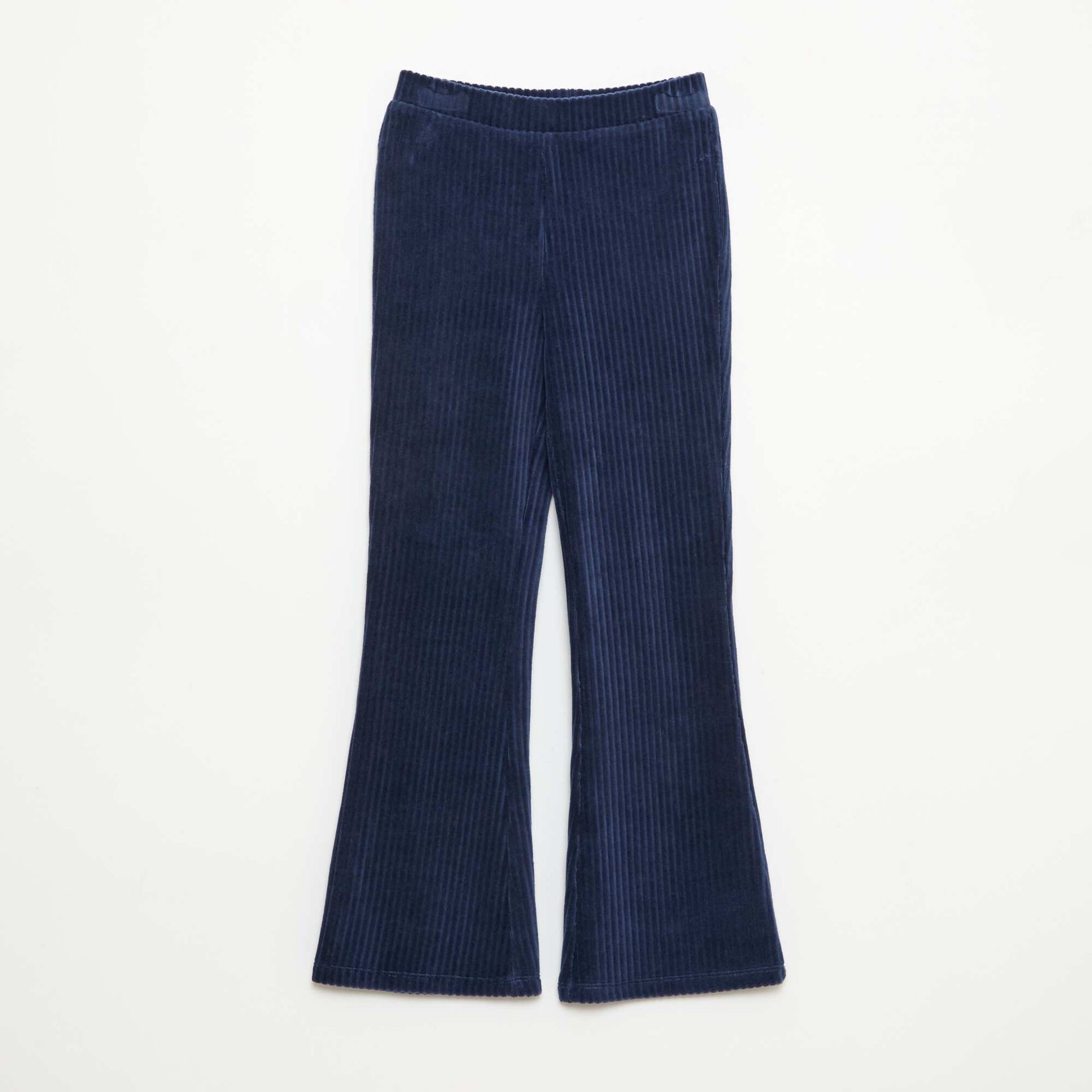 Pantalón flare de pana AZUL