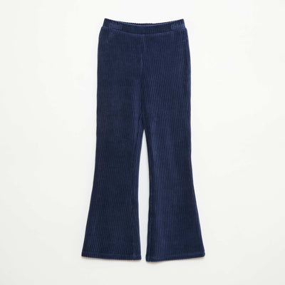 Pantalón flare de pana AZUL