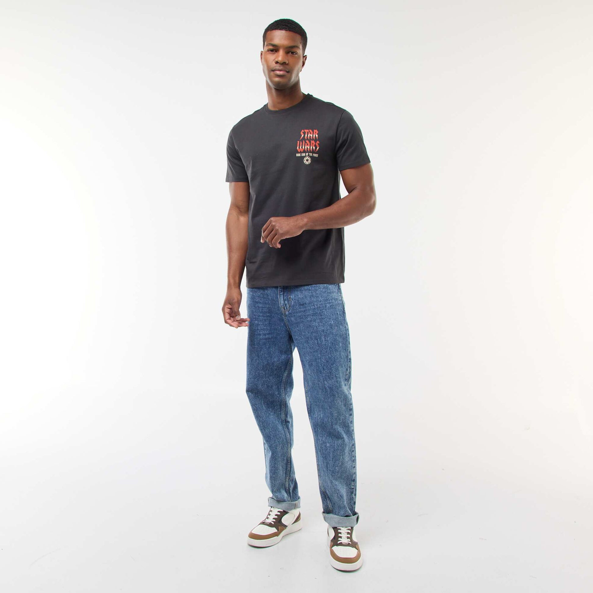 Camiseta 'Star Wars' 'Darth Vader' de manga corta NEGRO