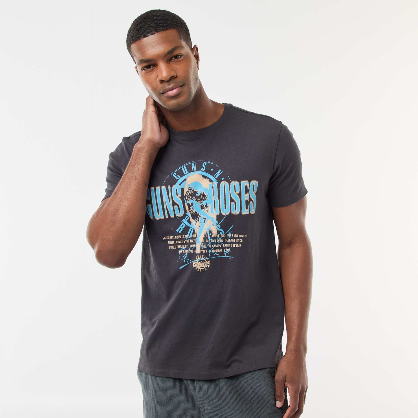 Camiseta estampada 'Guns N'Roses' de manga corta NEGRO