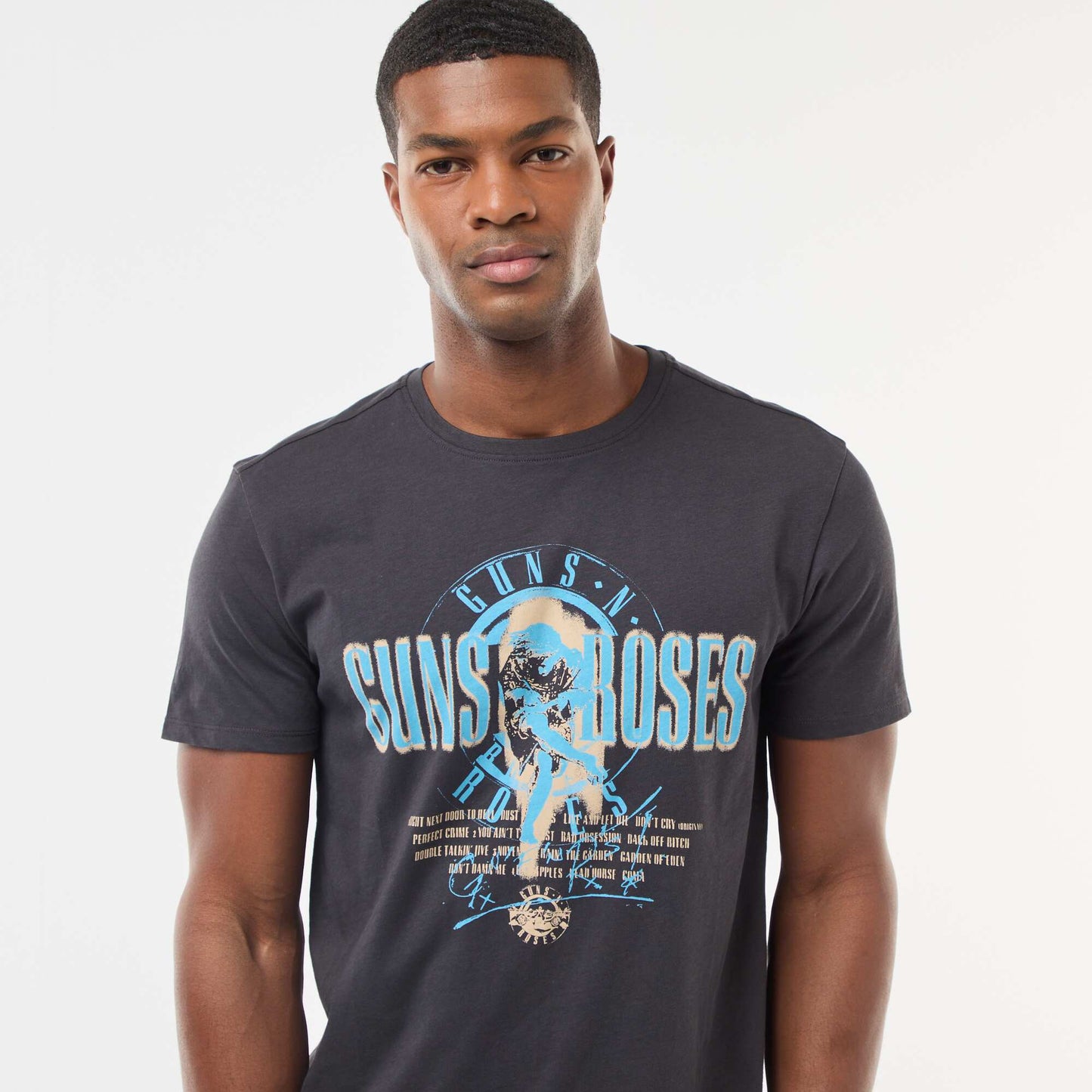 Camiseta estampada 'Guns N'Roses' de manga corta NEGRO
