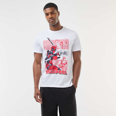 Camiseta 'Deadpool' 'Marvel' de manga corta BLANCO