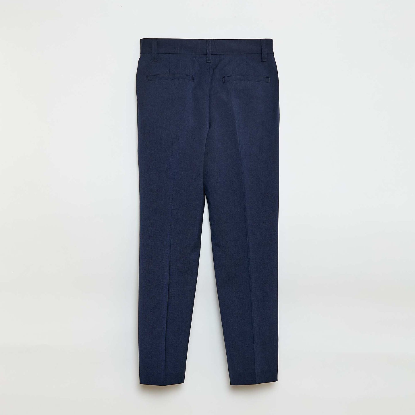 Pantalón de traje regular liso NEGRO