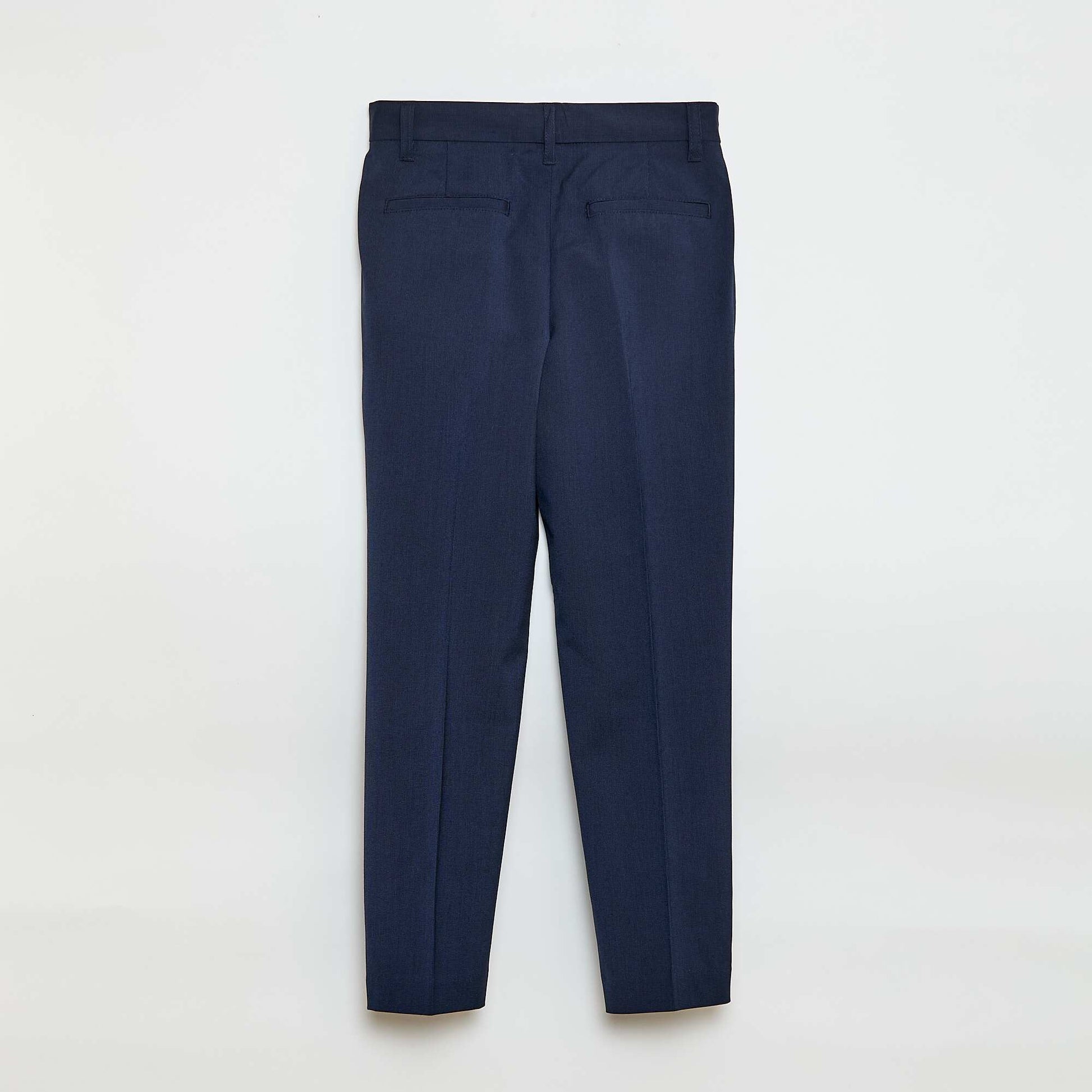 Pantalón de traje regular liso NEGRO