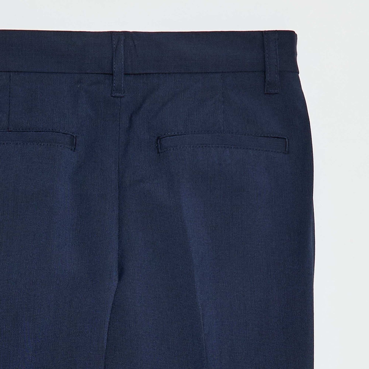 Pantalón de traje regular liso NEGRO