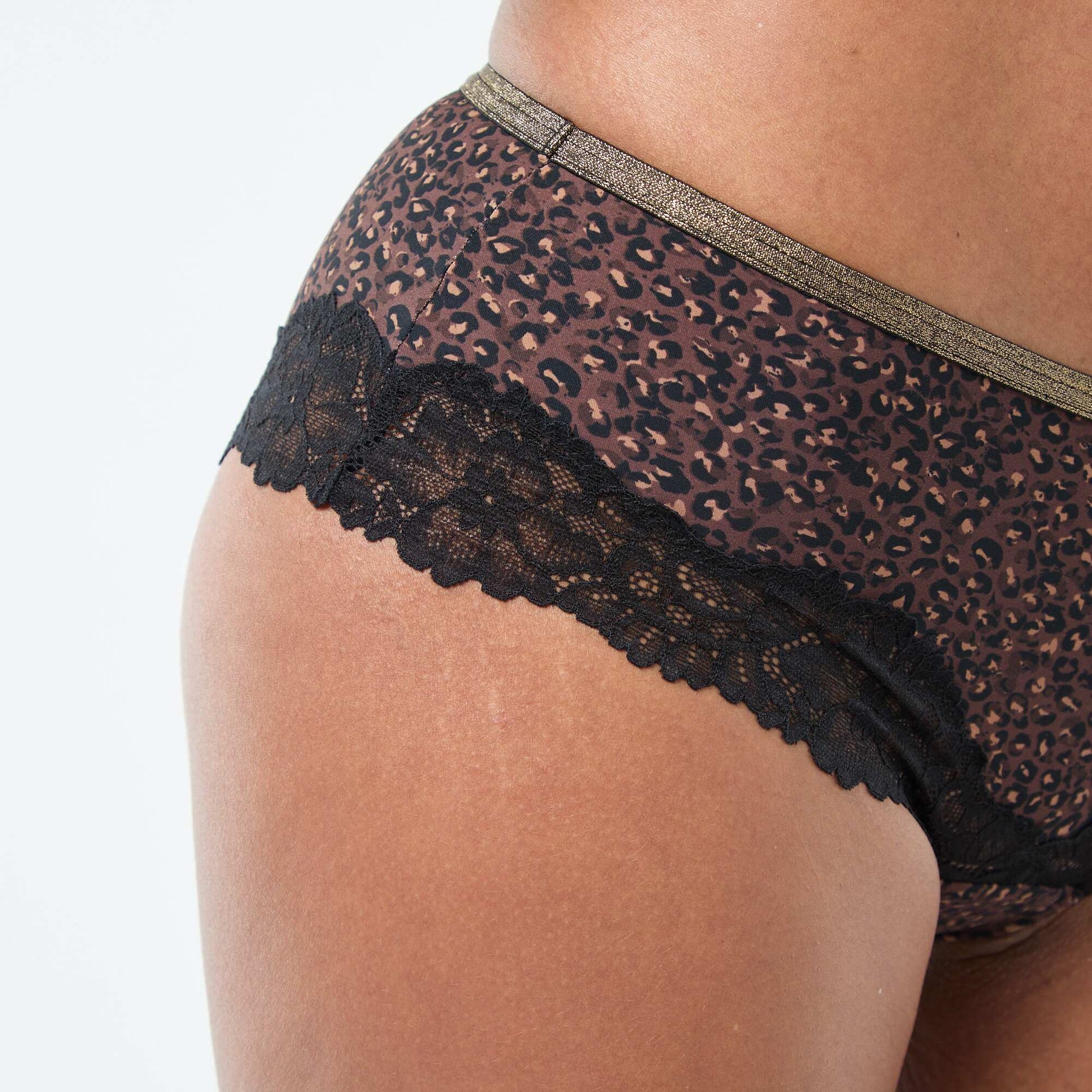 Shorty de microfibra estampado MARRON