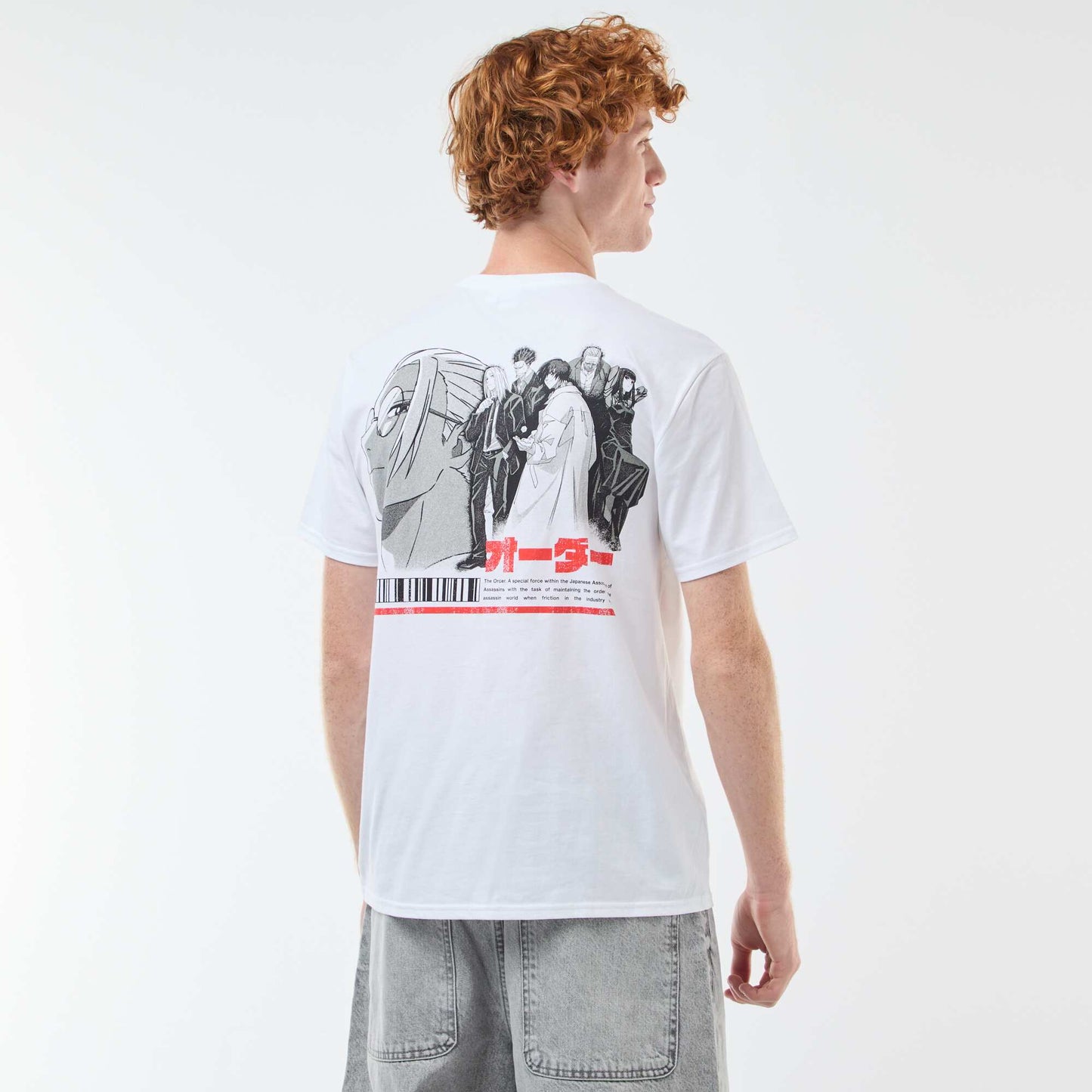 Camiseta Sahinler 'Sakamoto days' de algodón BLANCO