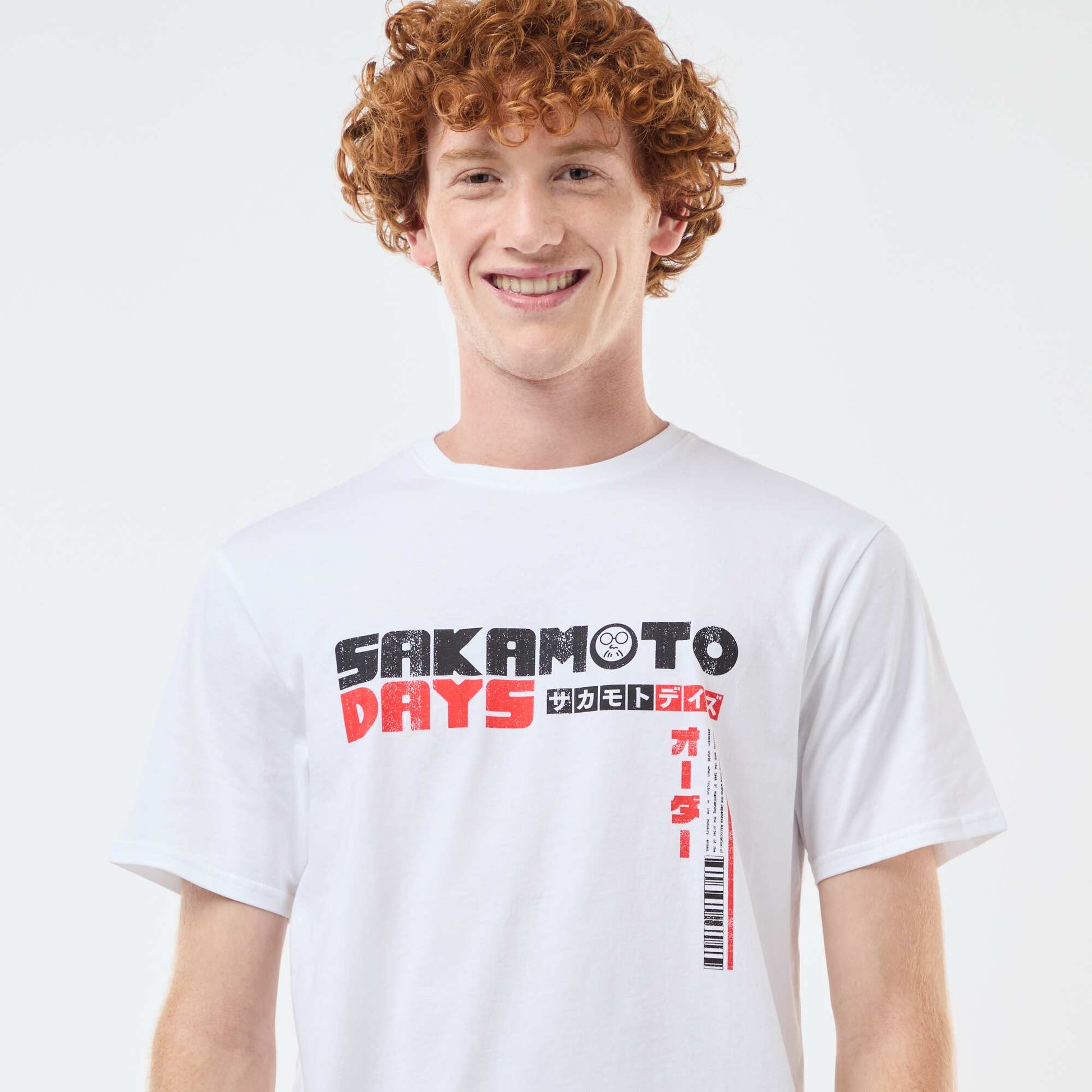 Camiseta Sahinler 'Sakamoto days' de algodón BLANCO