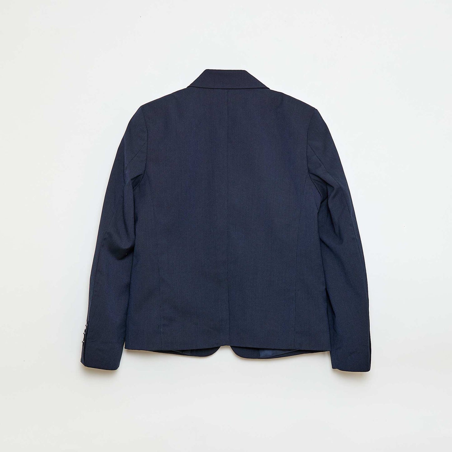 Chaqueta de traje slim fit lisa NEGRO