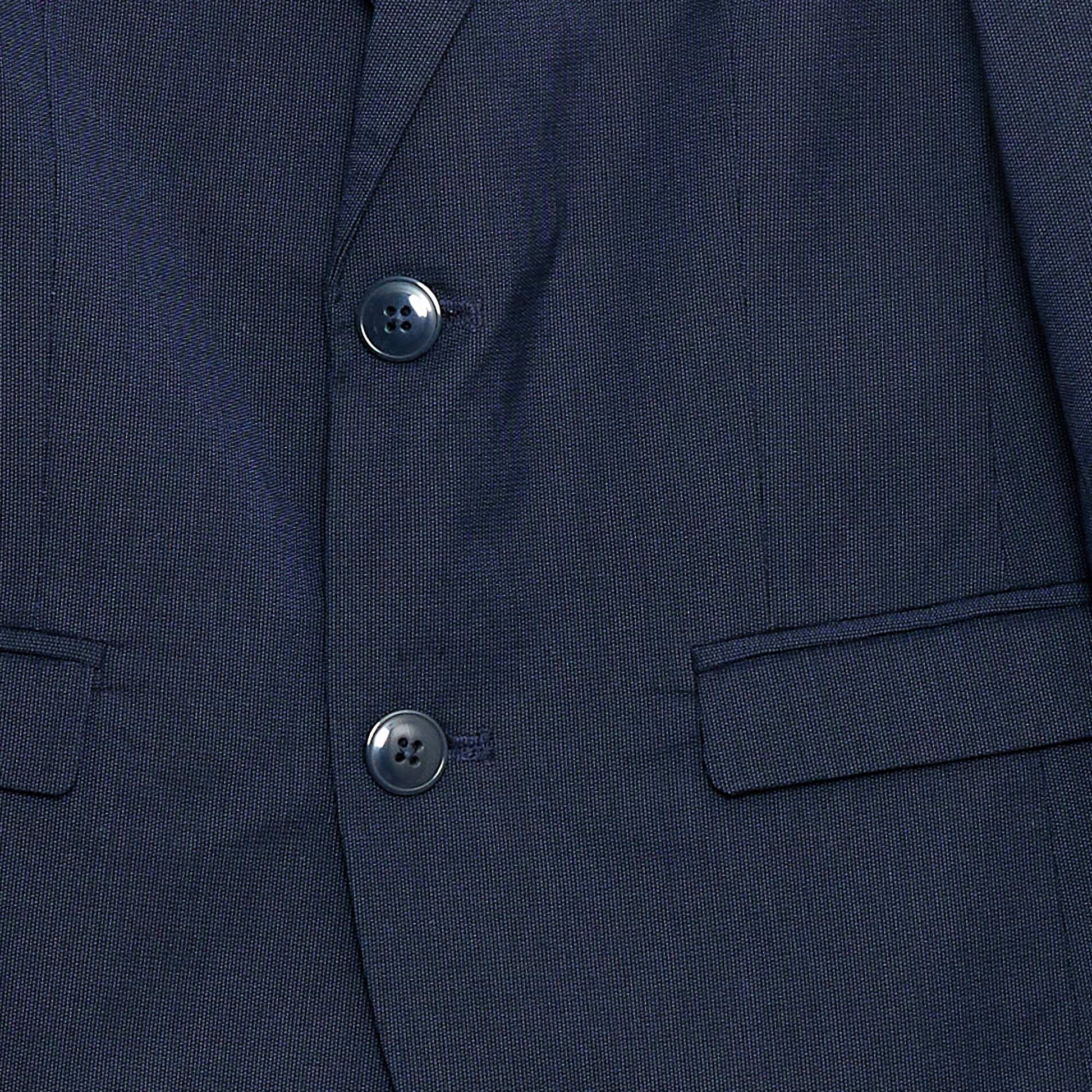 Chaqueta de traje slim fit lisa NEGRO