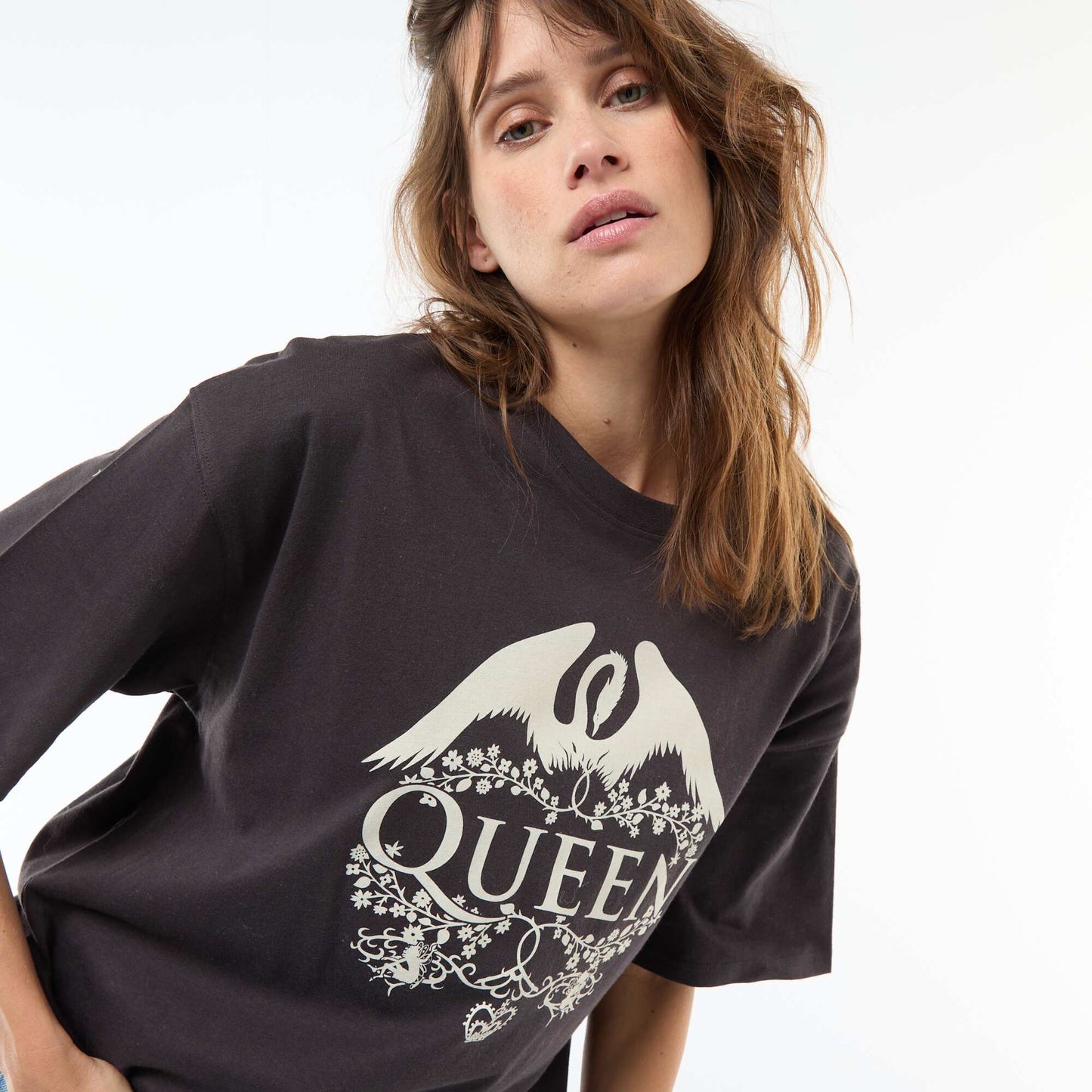 Camiseta oversize 'Queen' NEGRO