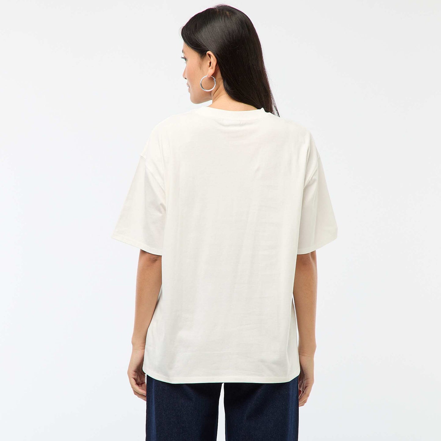 Camiseta estampada 'Stitch' GRIS