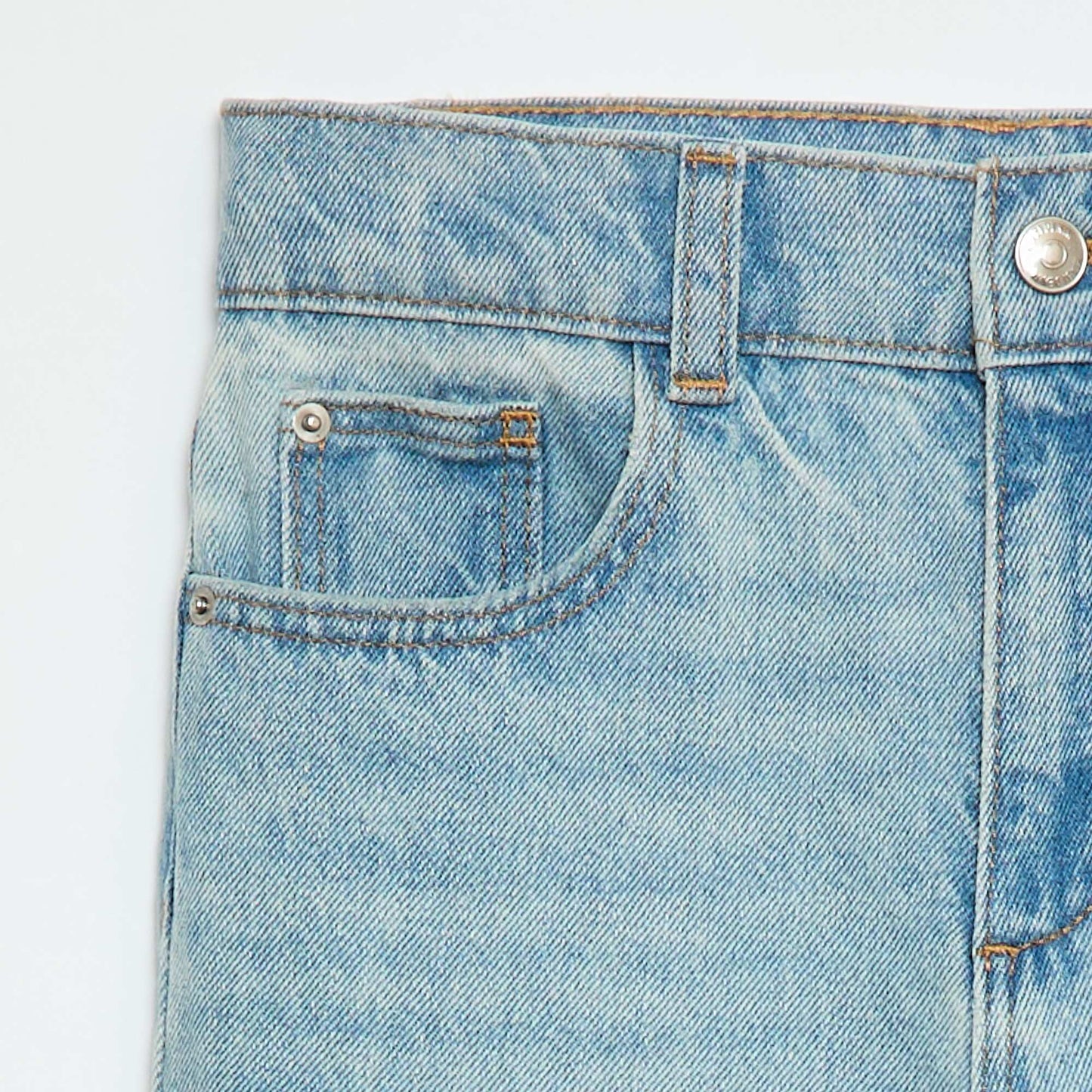 Pantalón jean de talle alto AZUL