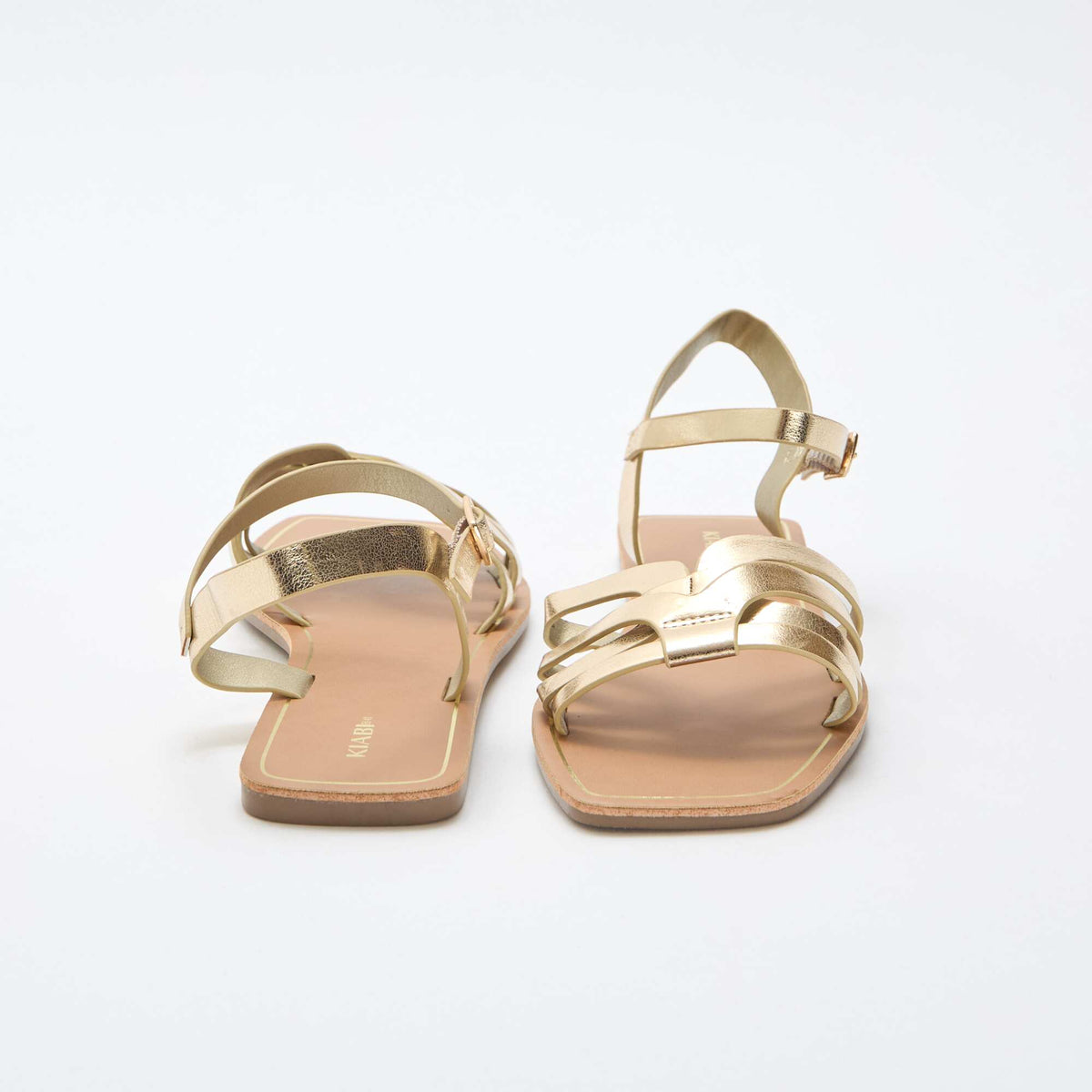 Sandalias con tira cruzada AMARILLO