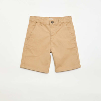 Bermuda chino de twill BEIGE