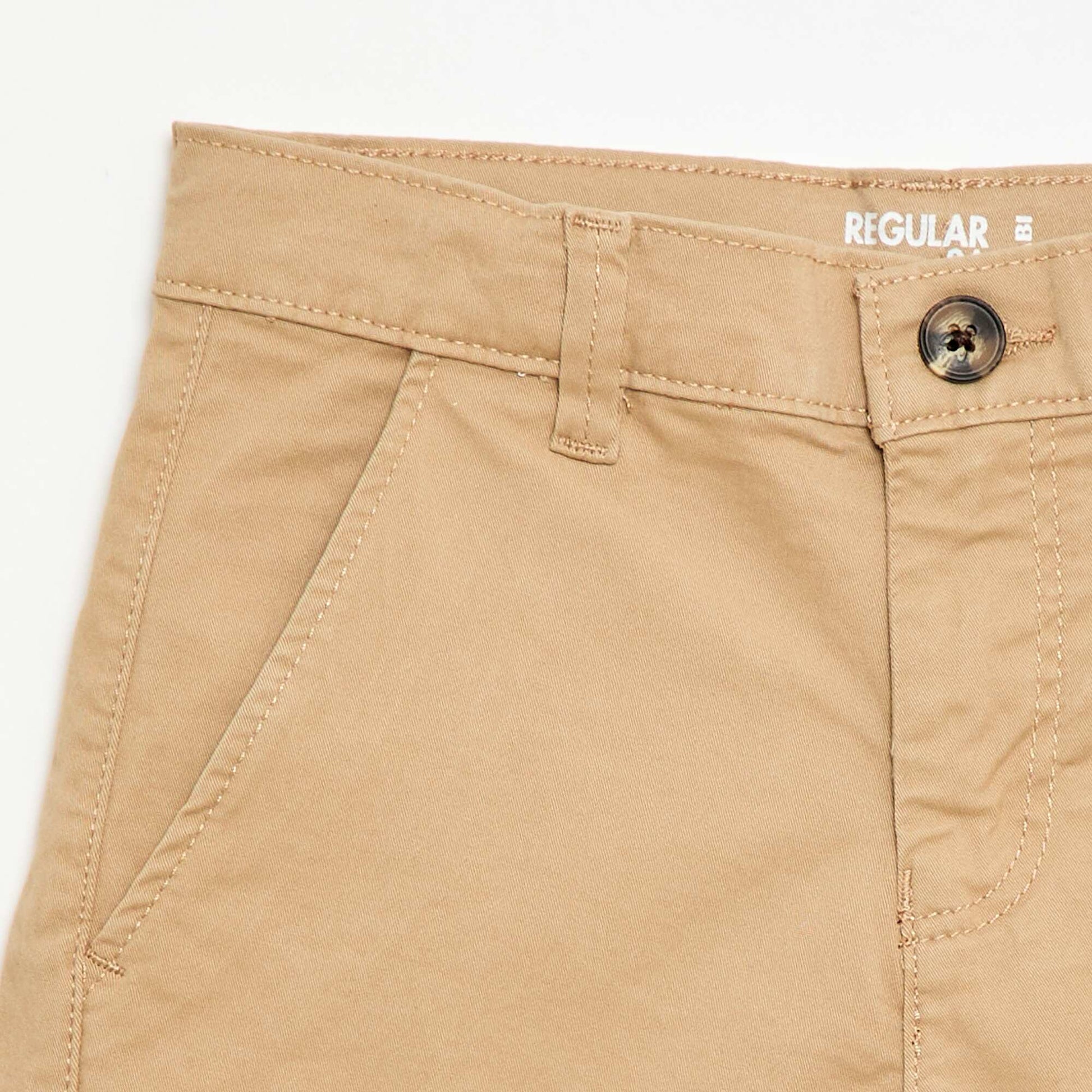 Bermuda chino de twill BEIGE