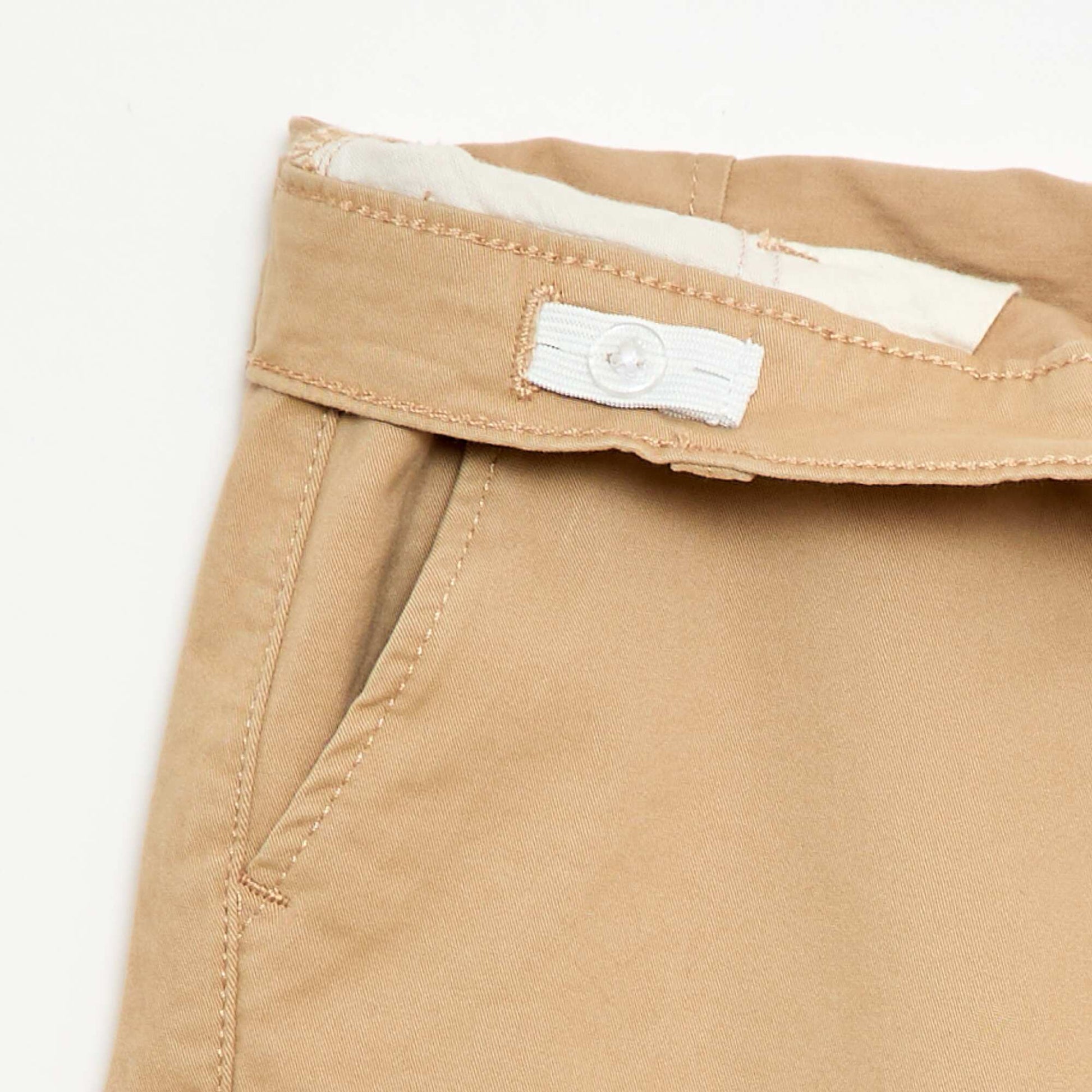 Bermuda chino de twill BEIGE