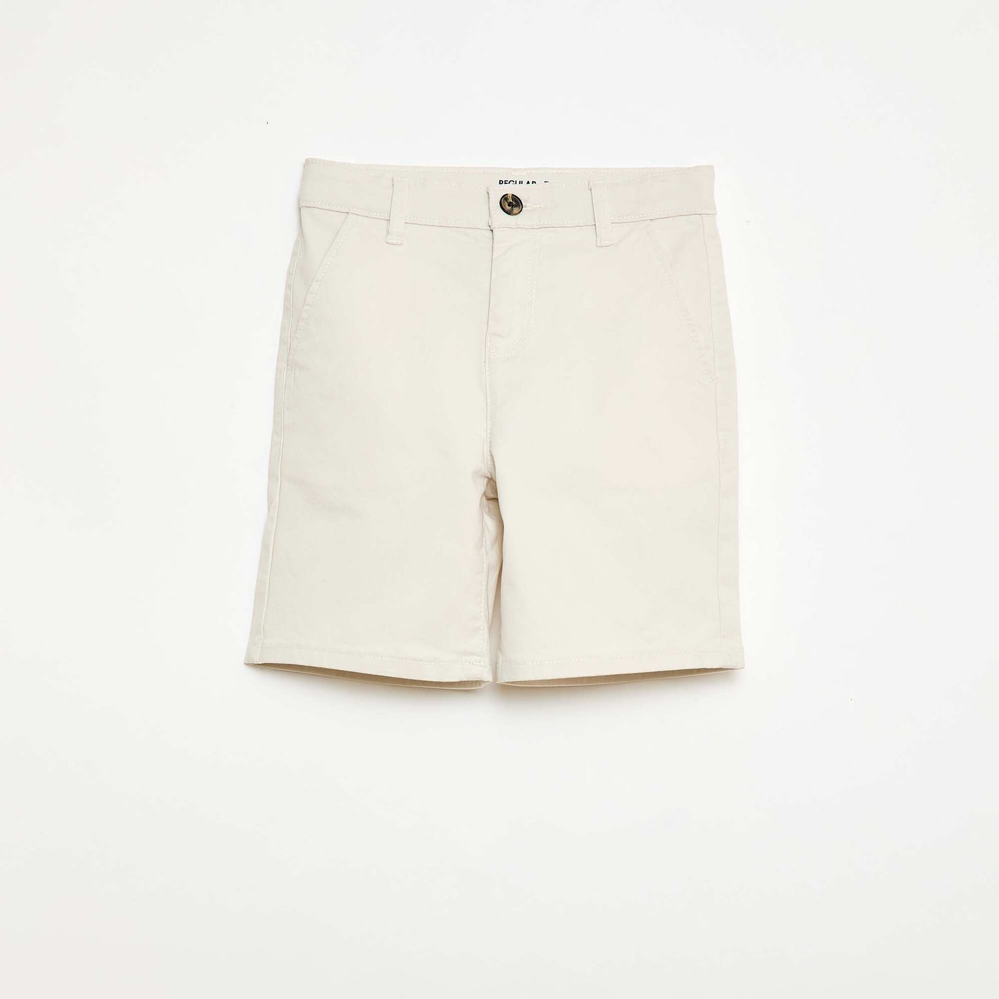 Bermuda chino de twill BLANCO