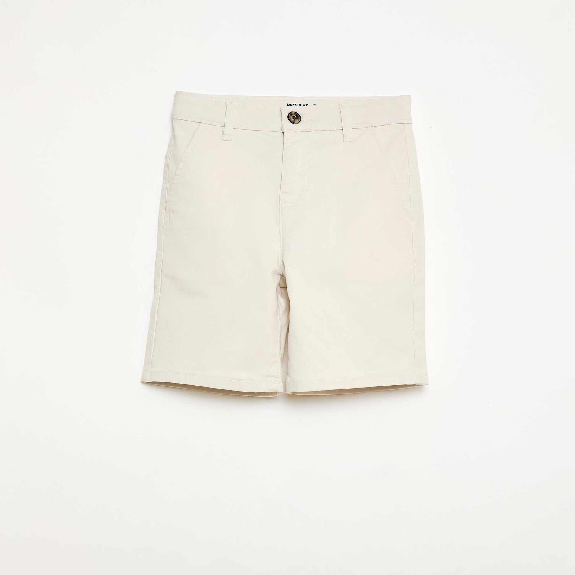 Bermuda chino de twill BLANCO