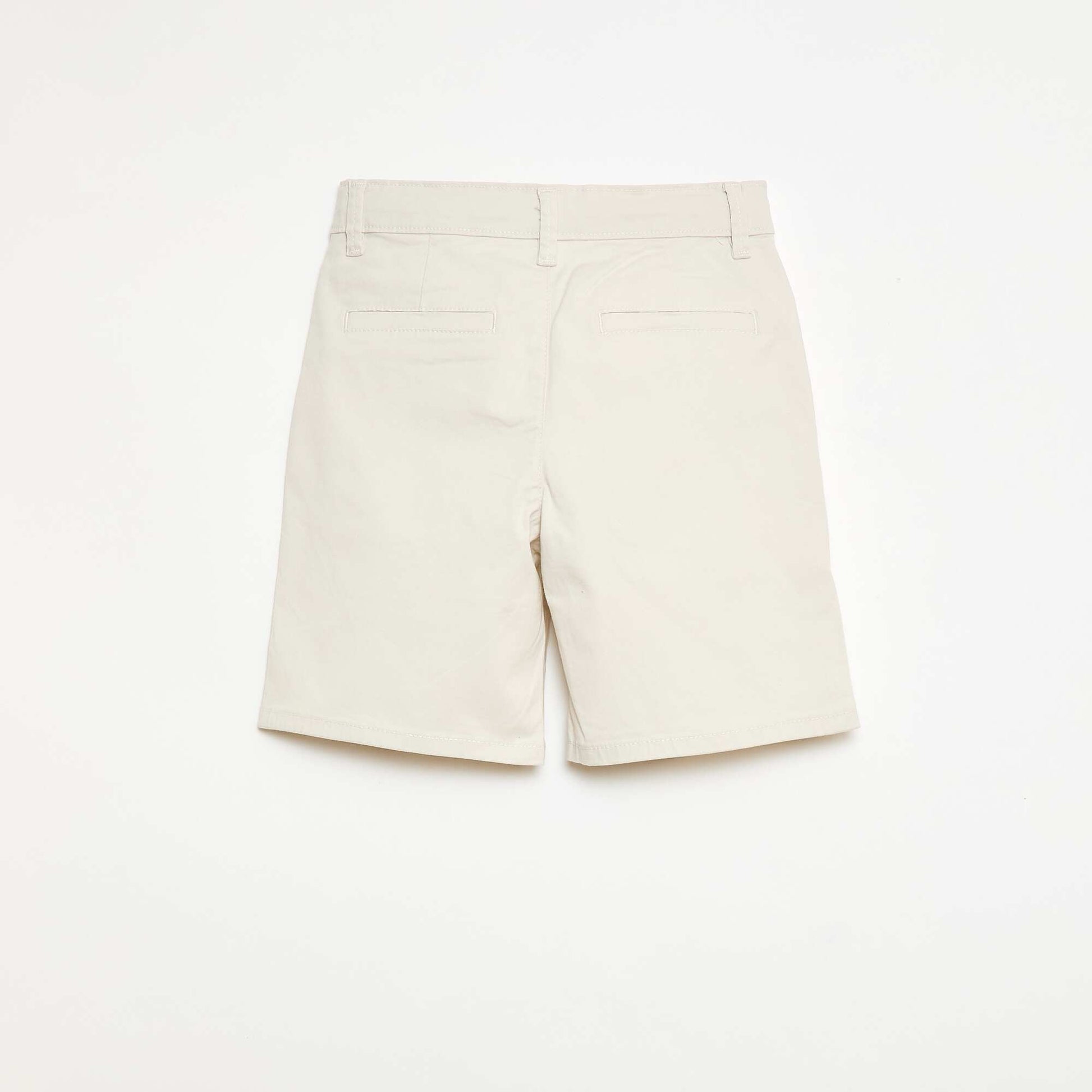 Bermuda chino de twill BLANCO