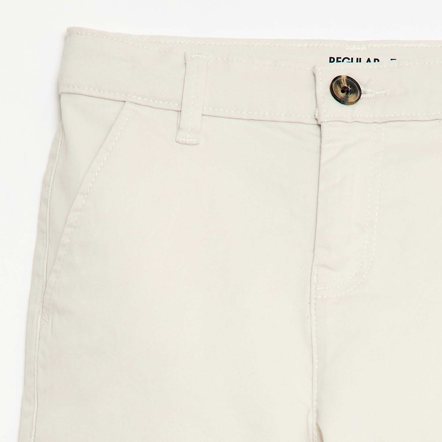 Bermuda chino de twill BLANCO
