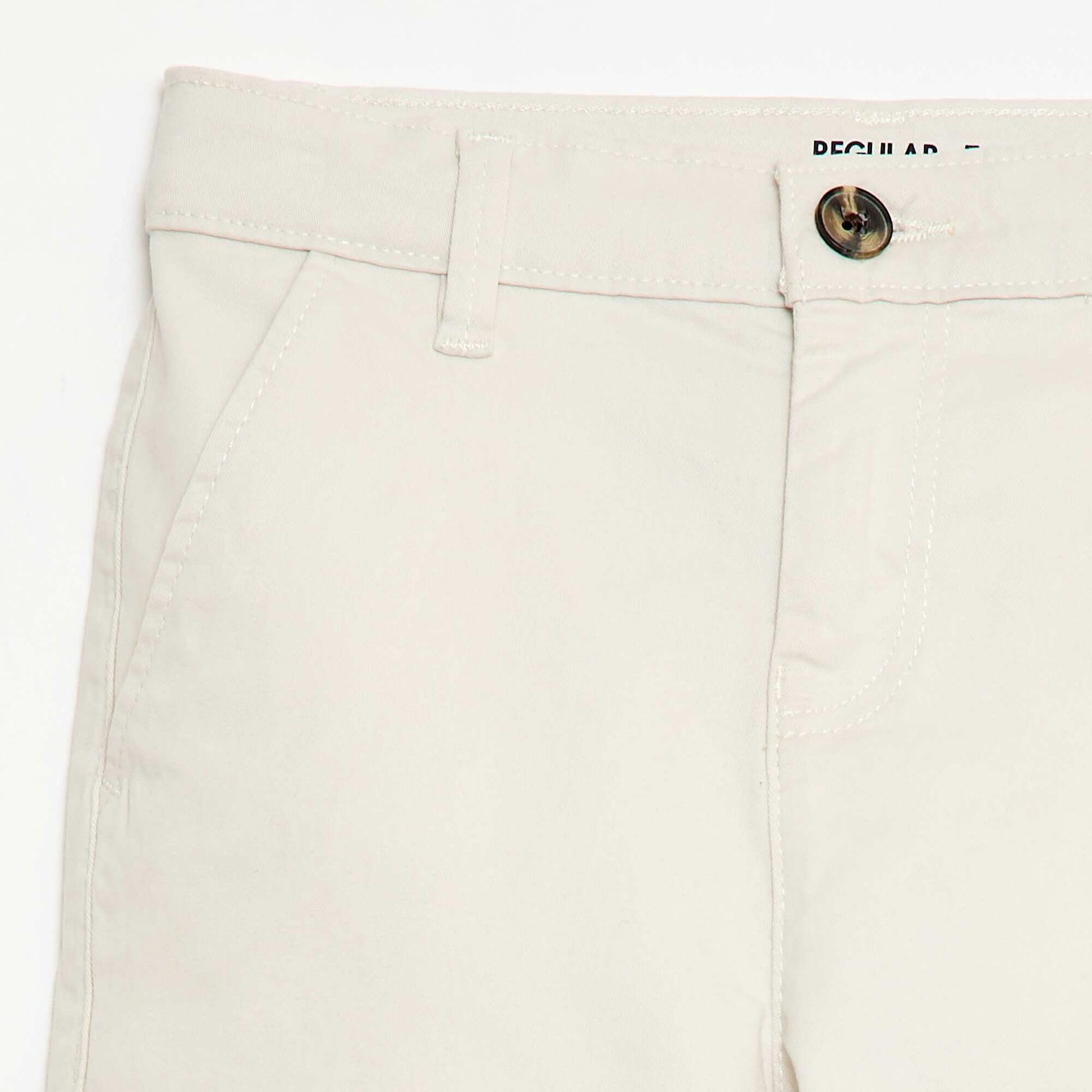Bermuda chino de twill BLANCO