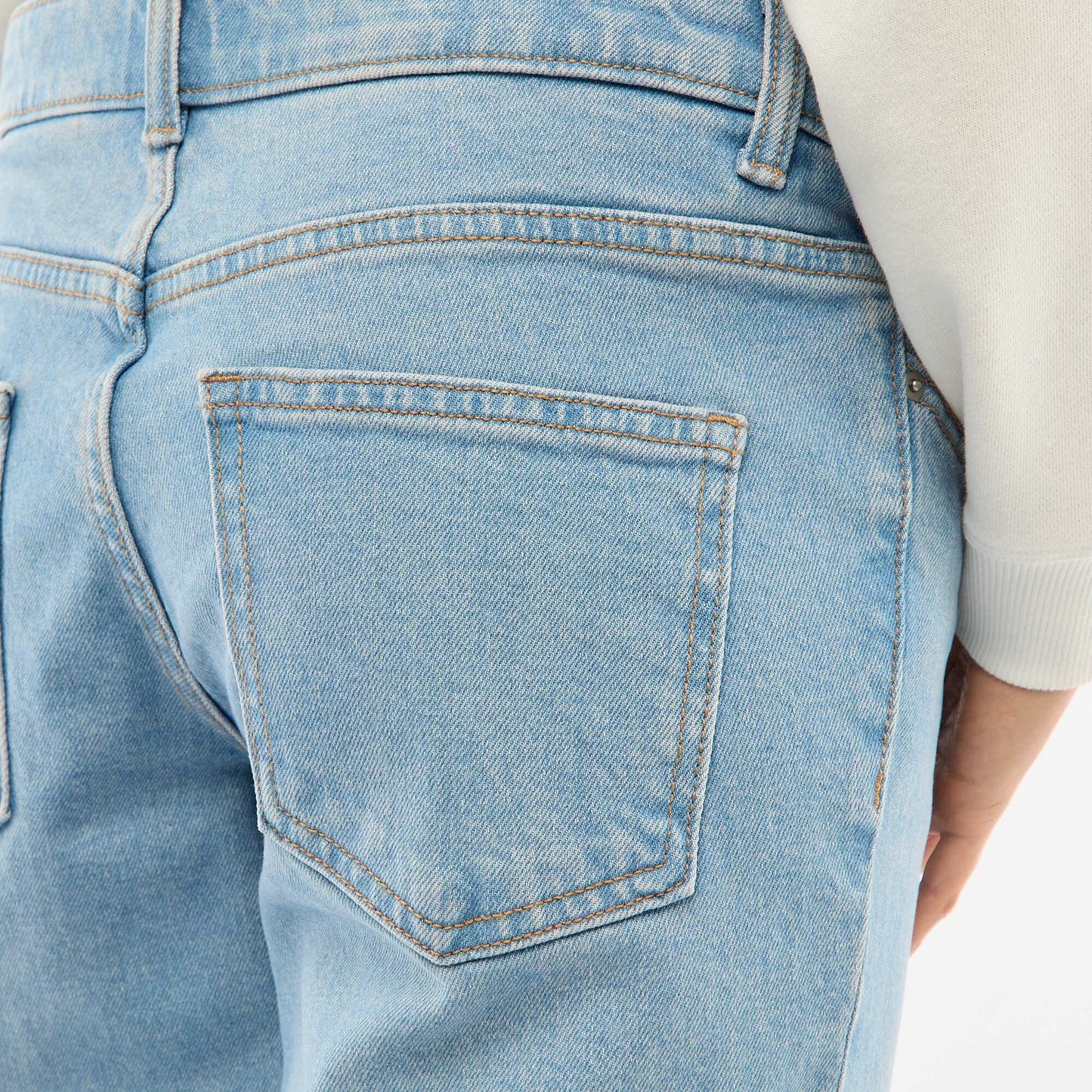 Pantalón de embarazo con cinturón elástico AZUL