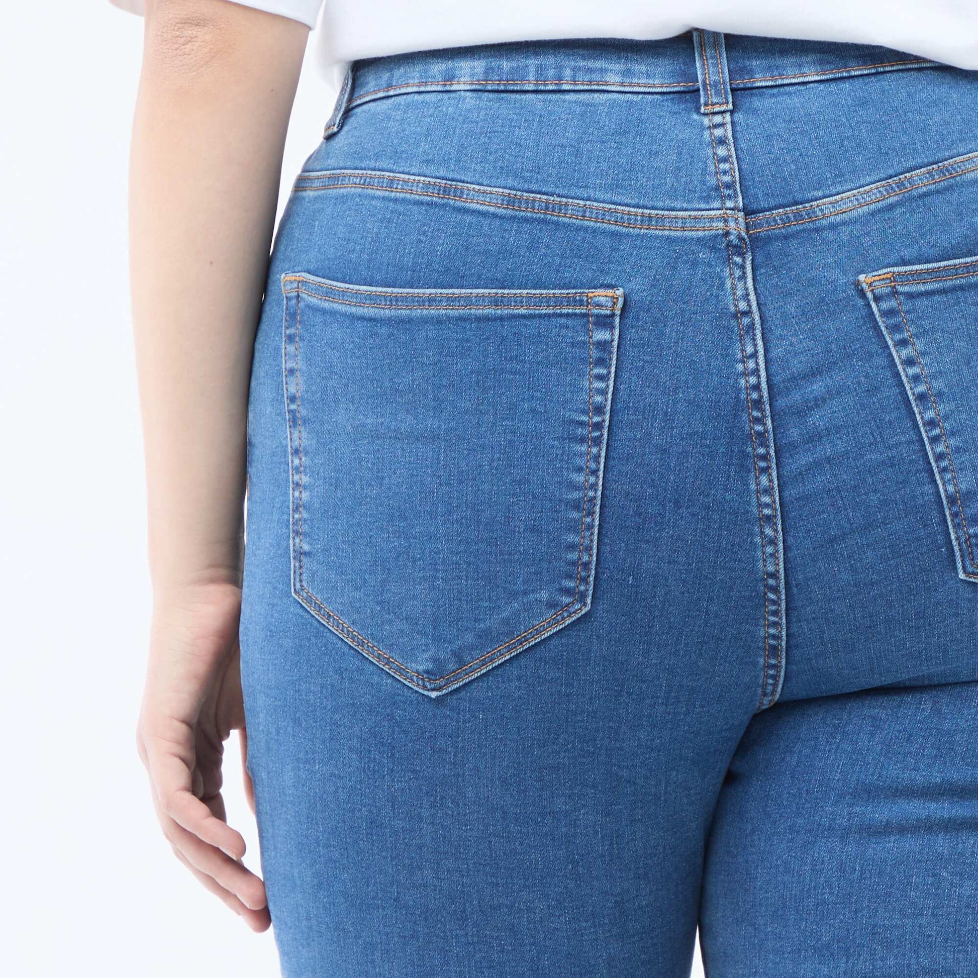 Pantalón skinny de tiro muy alto - L30 AZUL