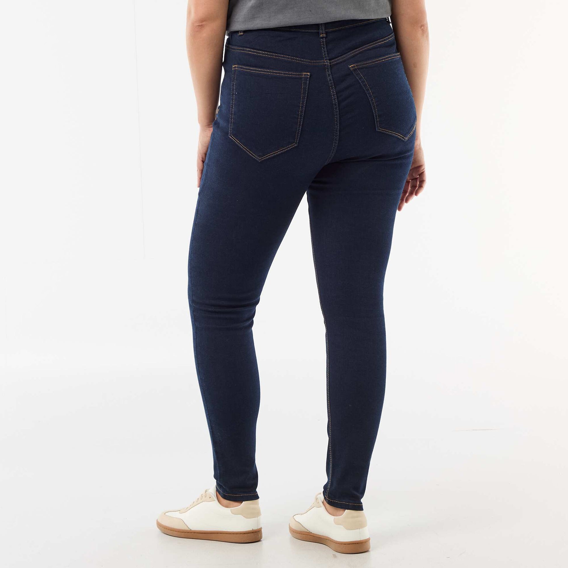Pantalón skinny de tiro muy alto - L30 AZUL