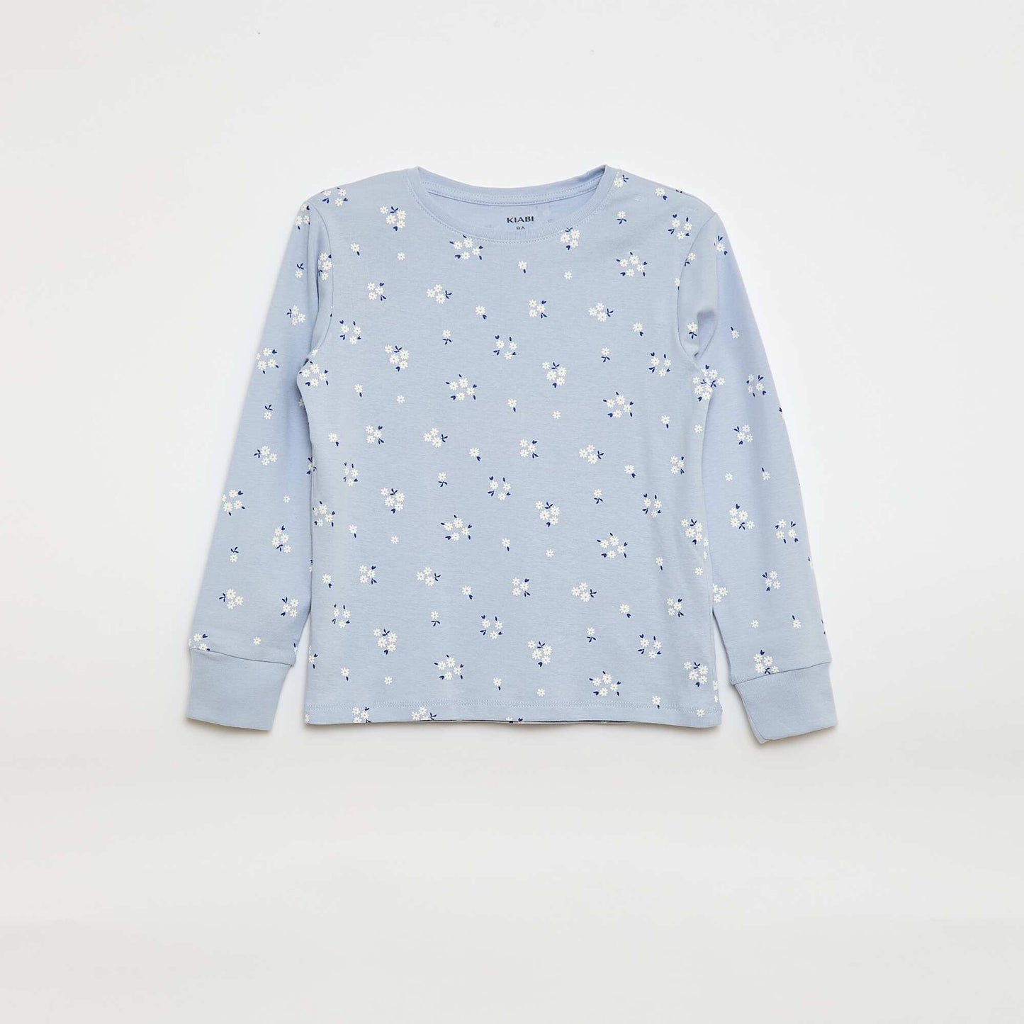 Conjunto de pijama estampado camiseta + pantalón - 2 piezas AZUL