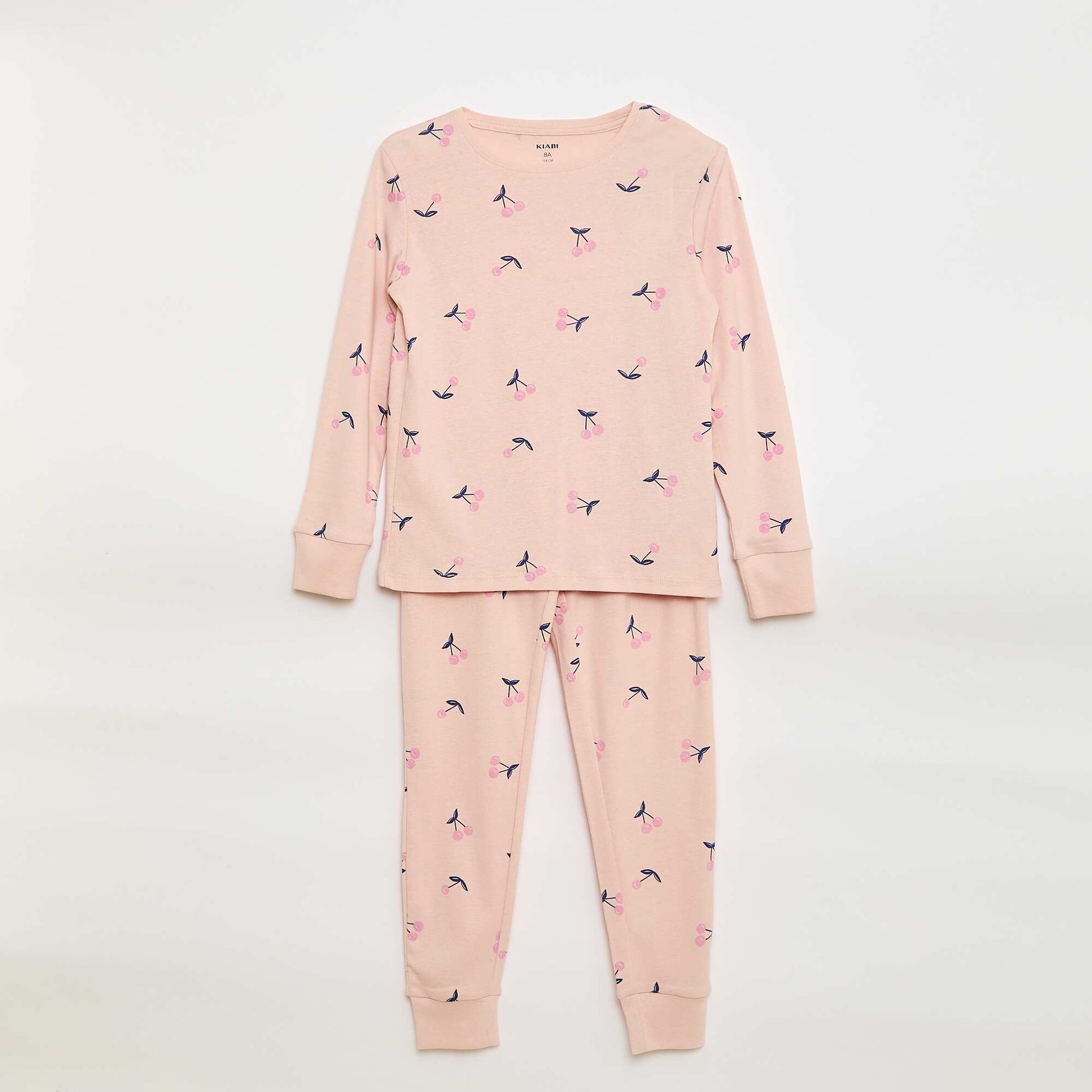 Conjunto de pijama estampado camiseta + pantalón - 2 piezas ROSA