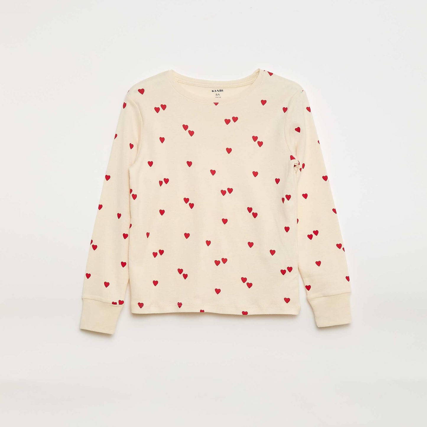 Conjunto de pijama estampado camiseta + pantalón - 2 piezas BLANCO