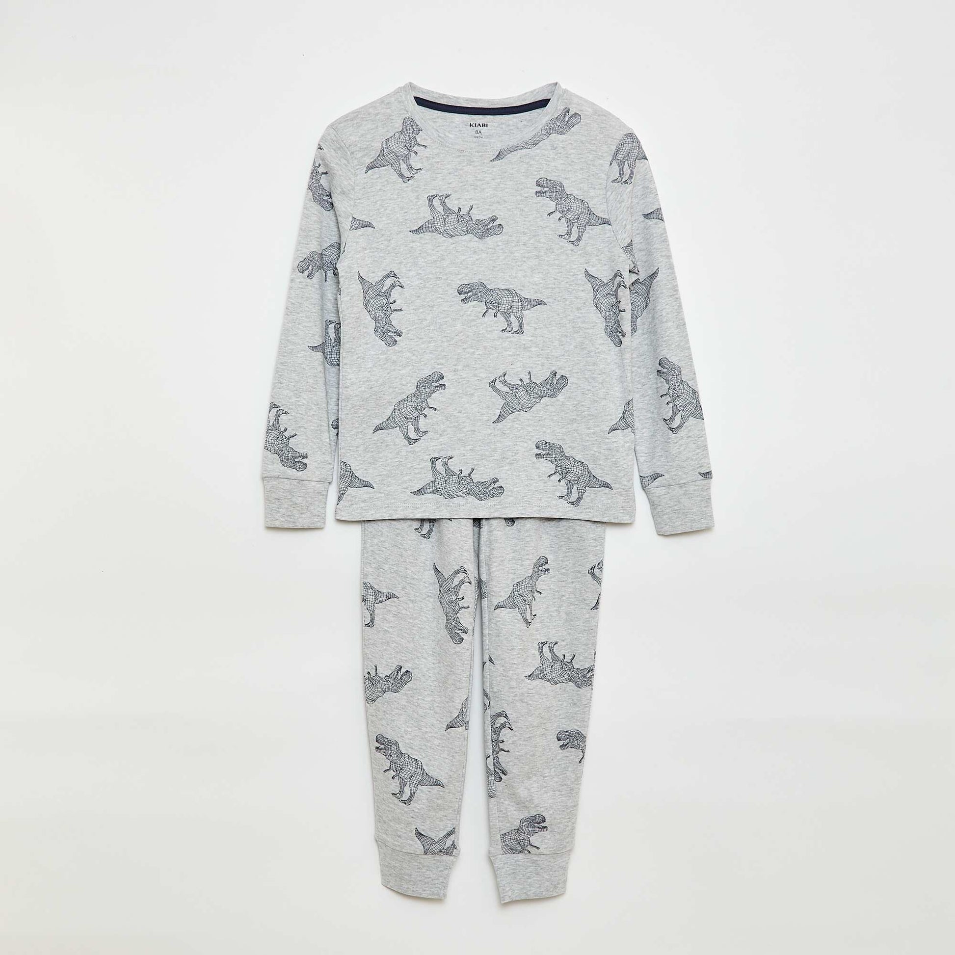 Conjunto de pijama largo estampado - 2 piezas VERDE
