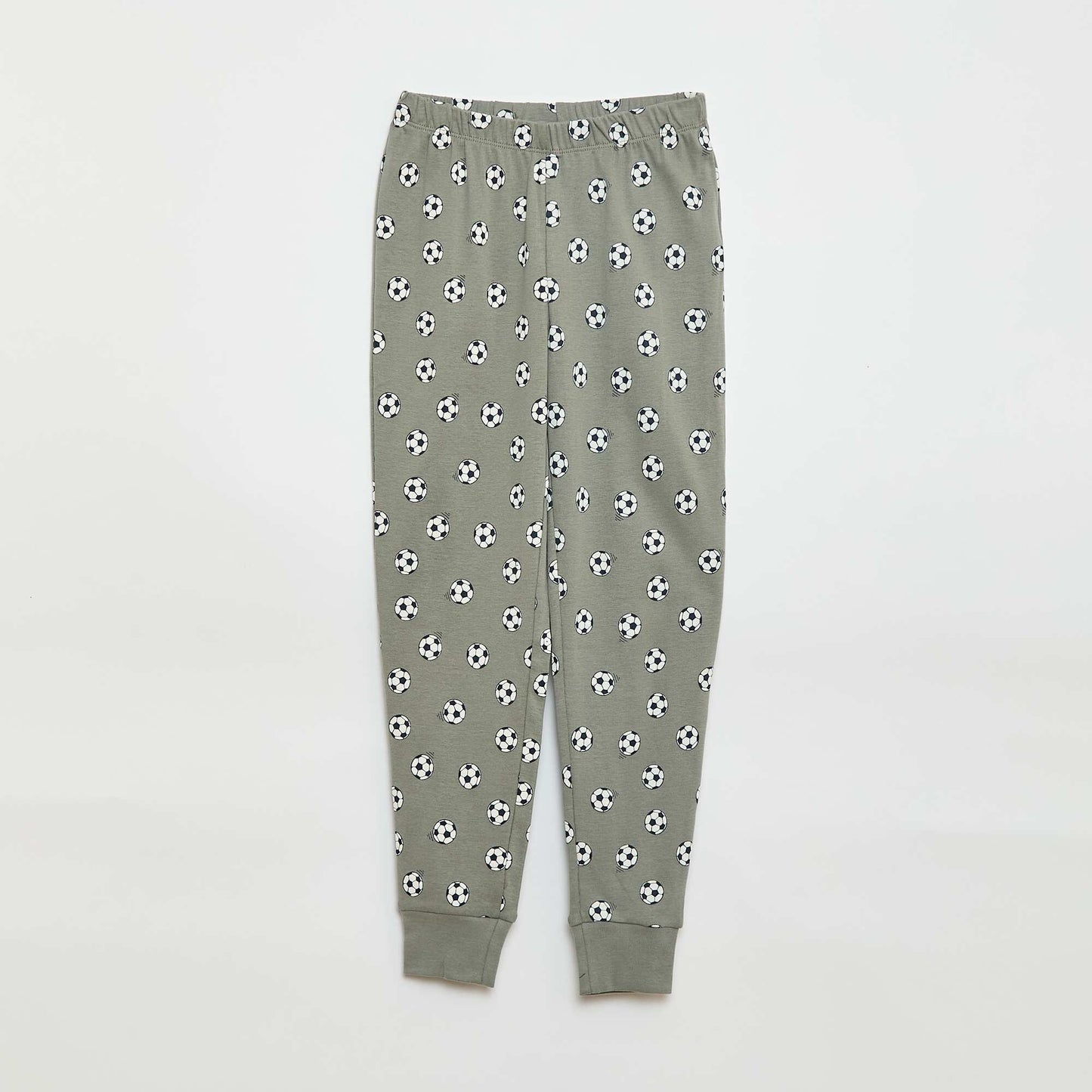 Conjunto de pijama largo estampado - 2 piezas GRIS