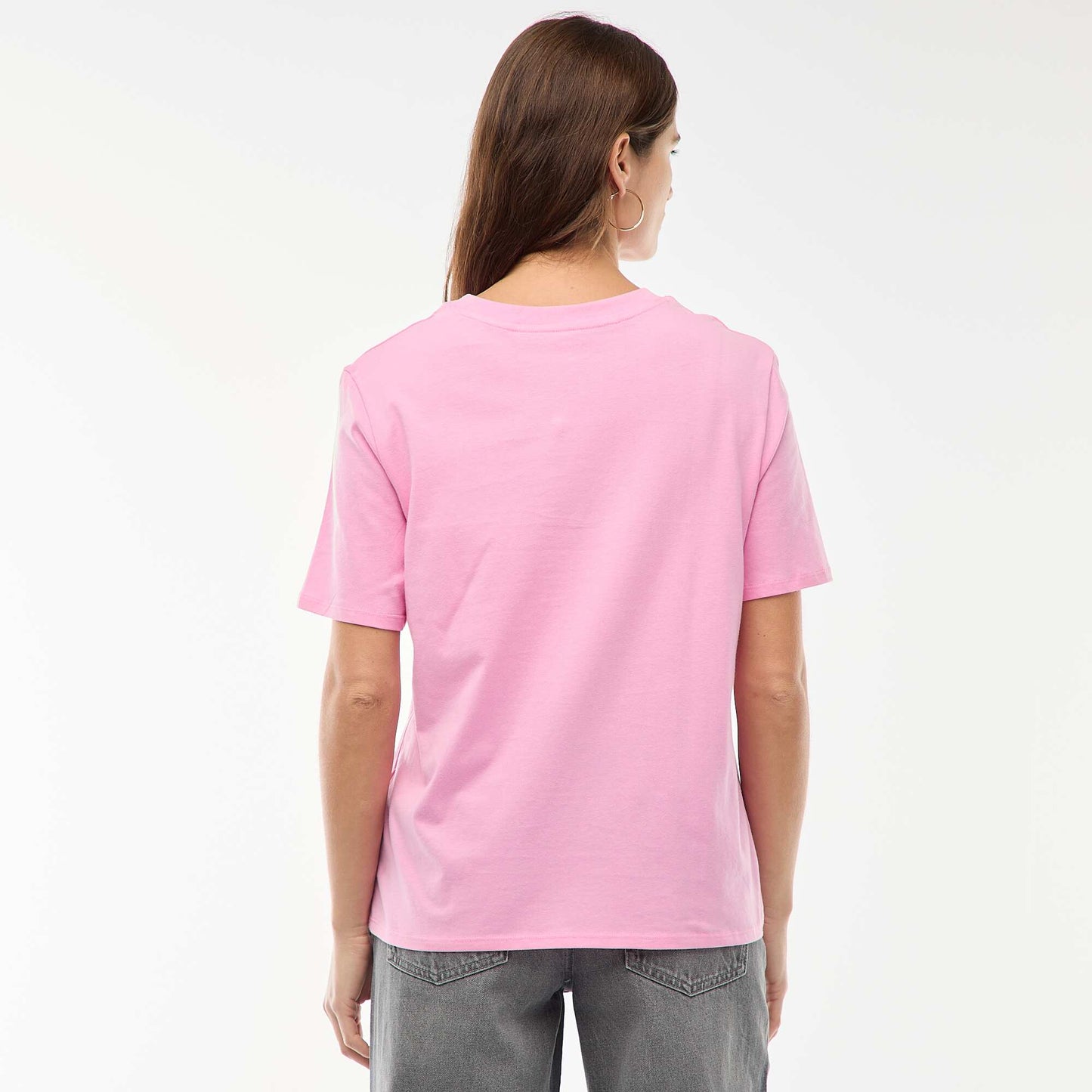 Camiseta estampada de manga corta ROSA