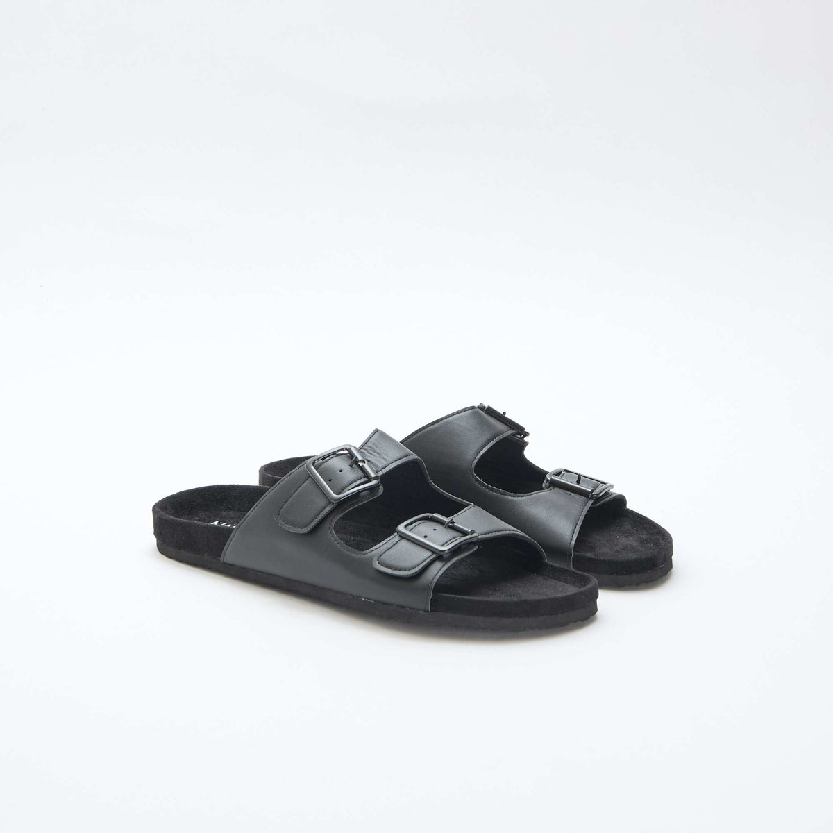 Sandalias de doble tira NEGRO