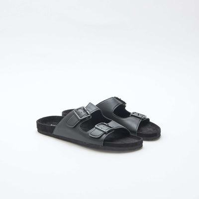 Sandalias de doble tira NEGRO