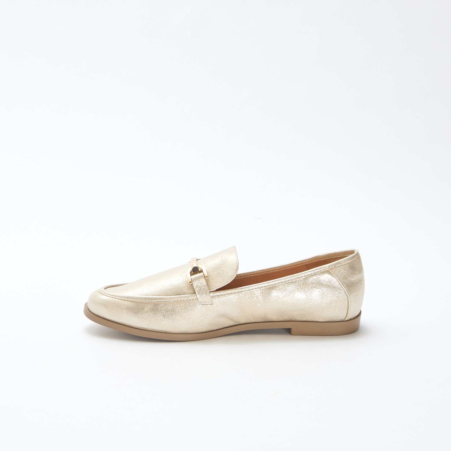 Mocasines plateados con purpurina AMARILLO