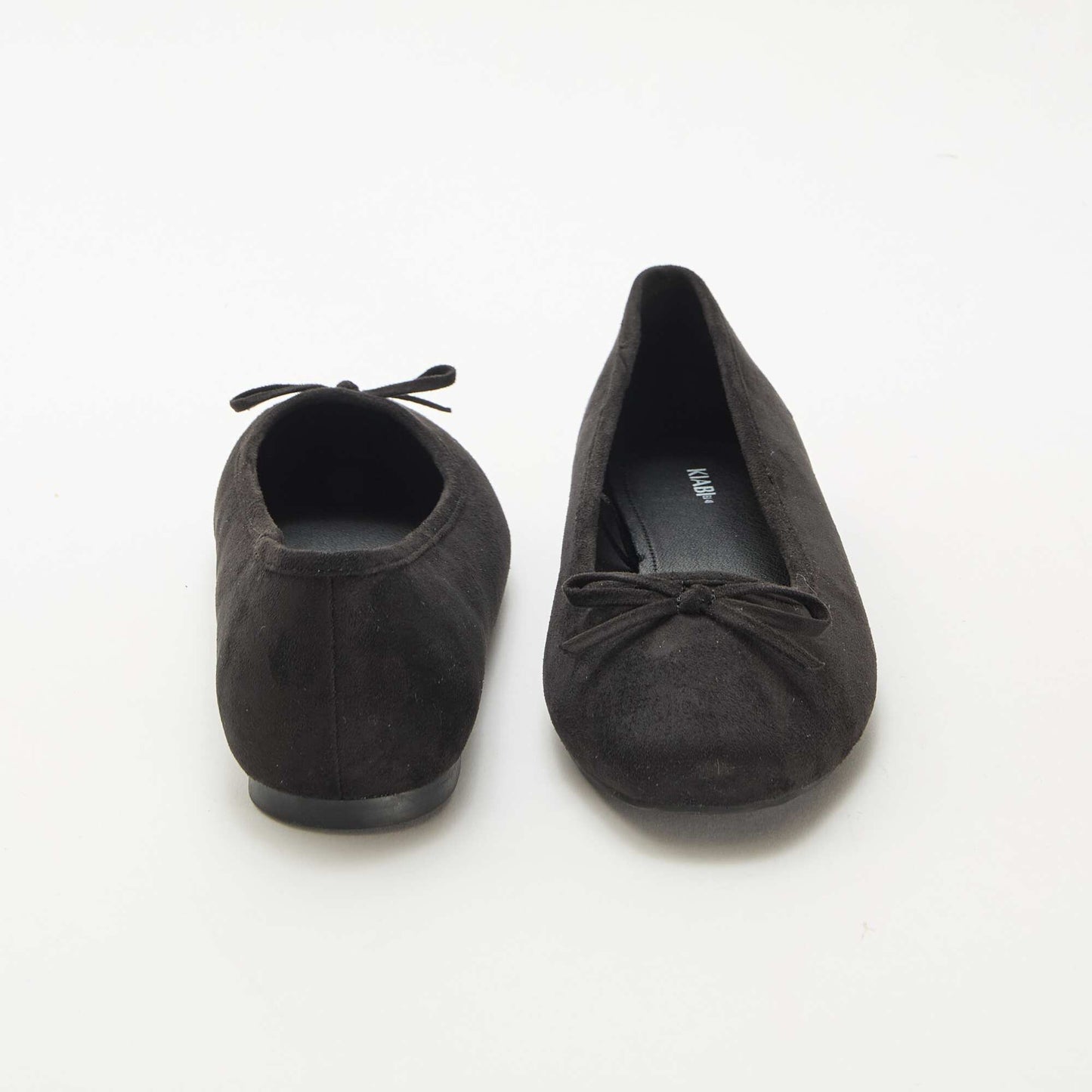 Bailarinas lisas de antelina NEGRO