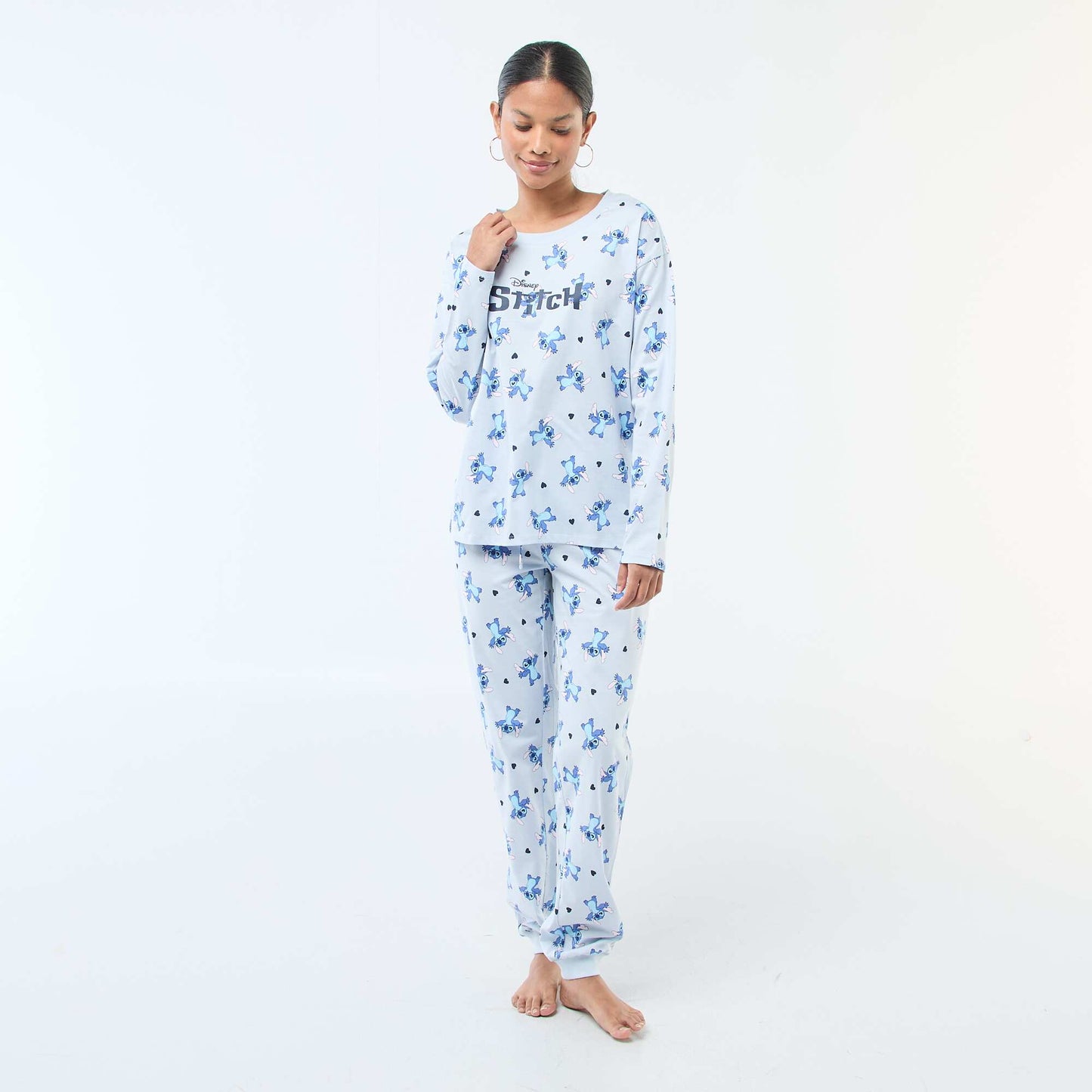 Pijama de 2 piezas estampado 'Stitch' AZUL