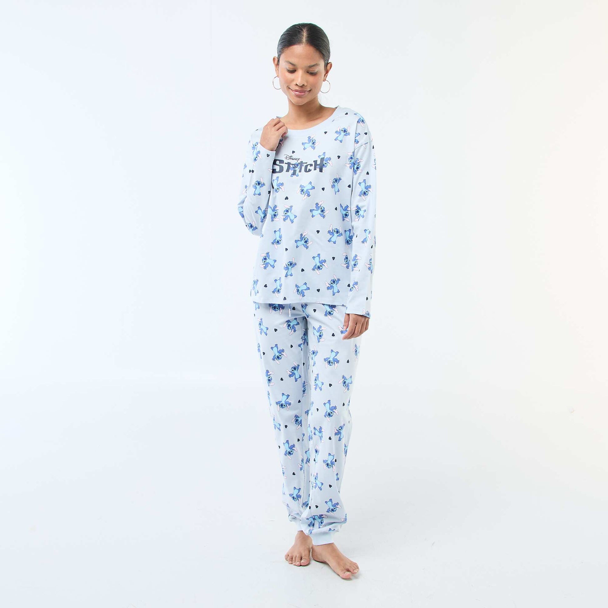 Pijama de 2 piezas estampado 'Stitch' AZUL