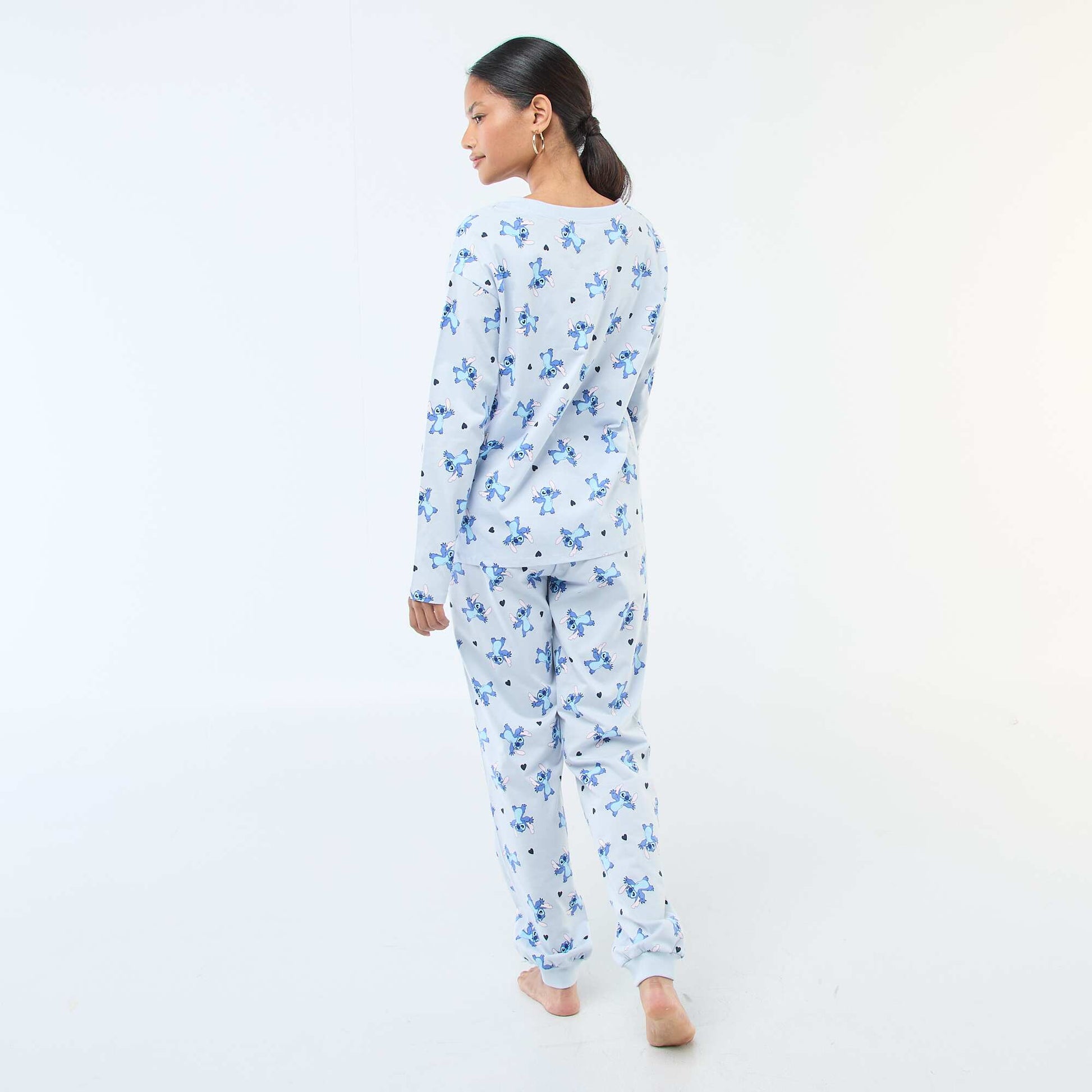 Pijama de 2 piezas estampado 'Stitch' AZUL