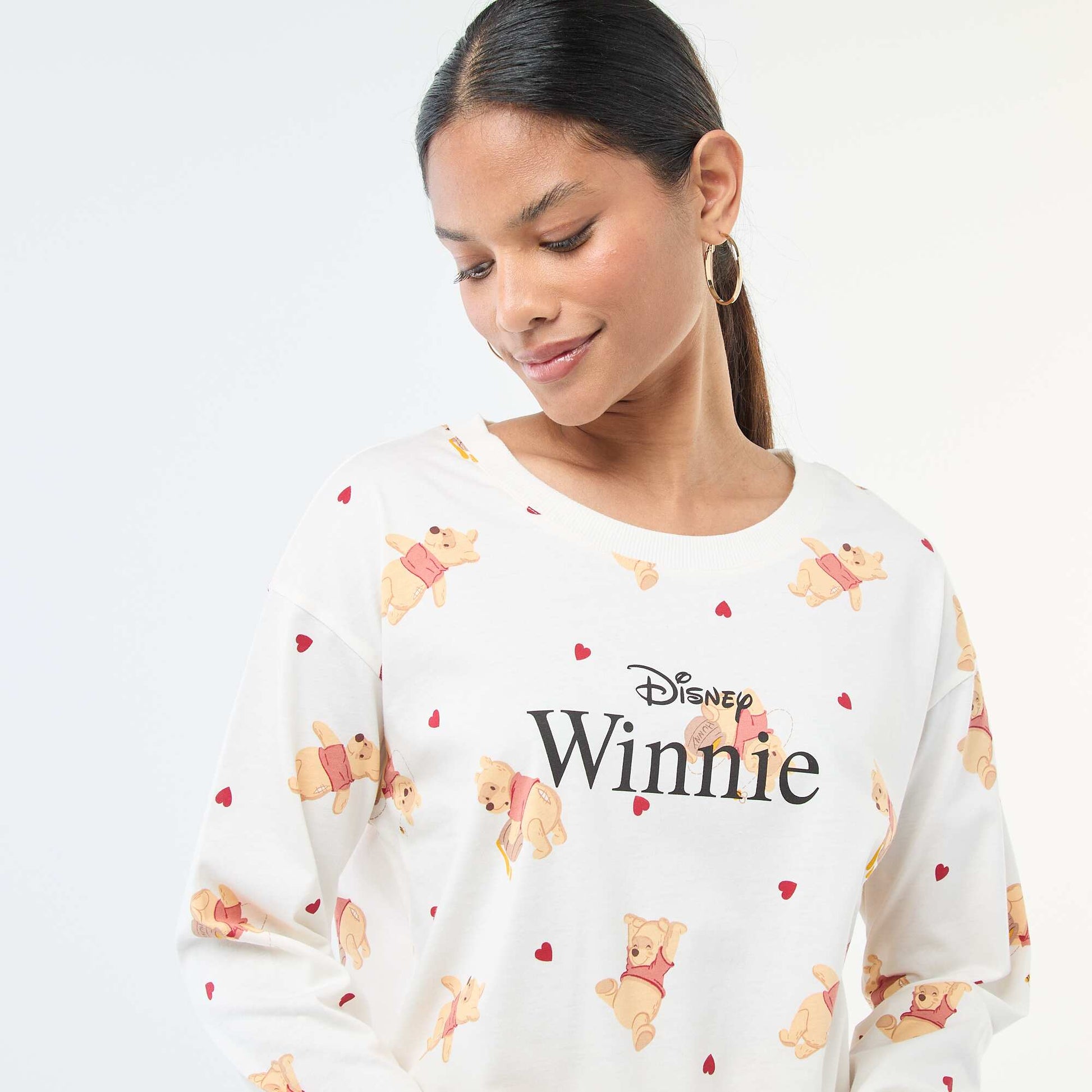 Pijama de 2 piezas con estampado 'Winnie' BLANCO