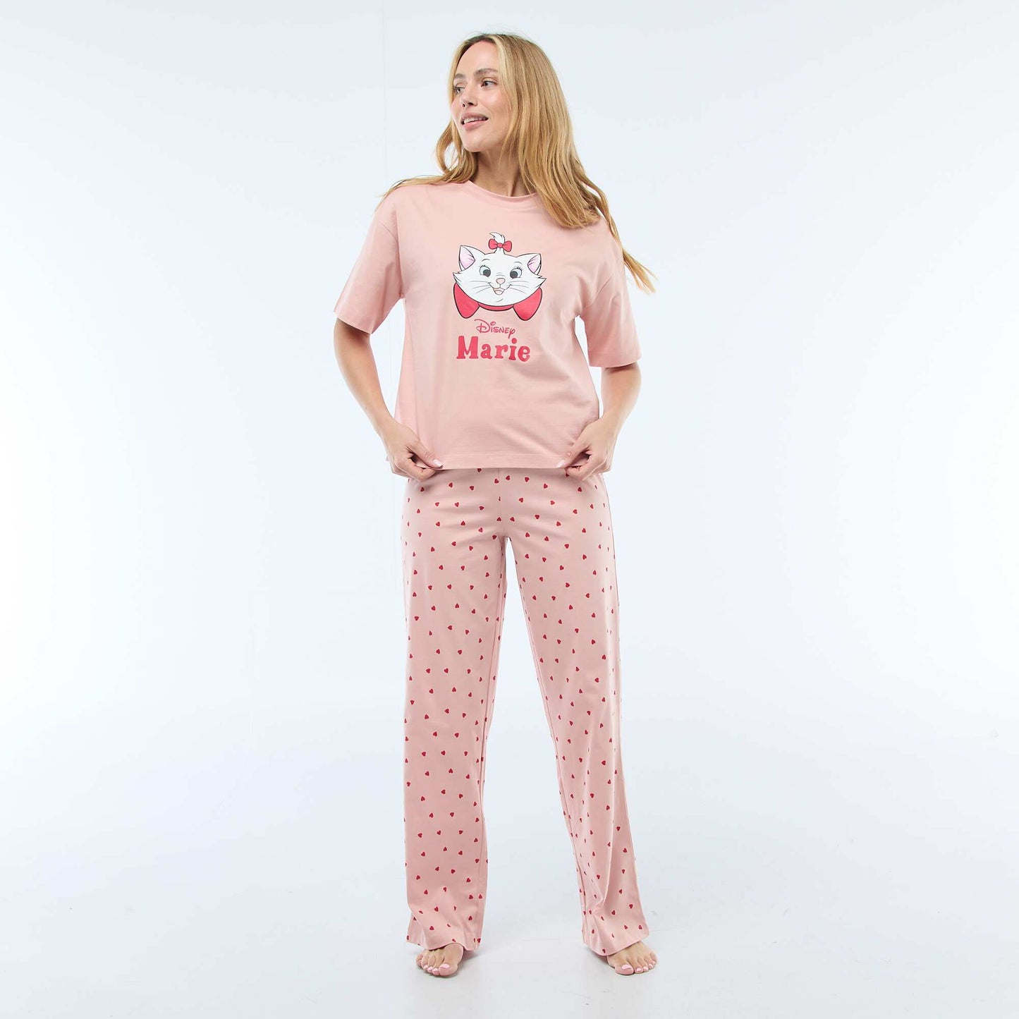 Pijama de 2 piezas con estampado 'Marie' ROSA