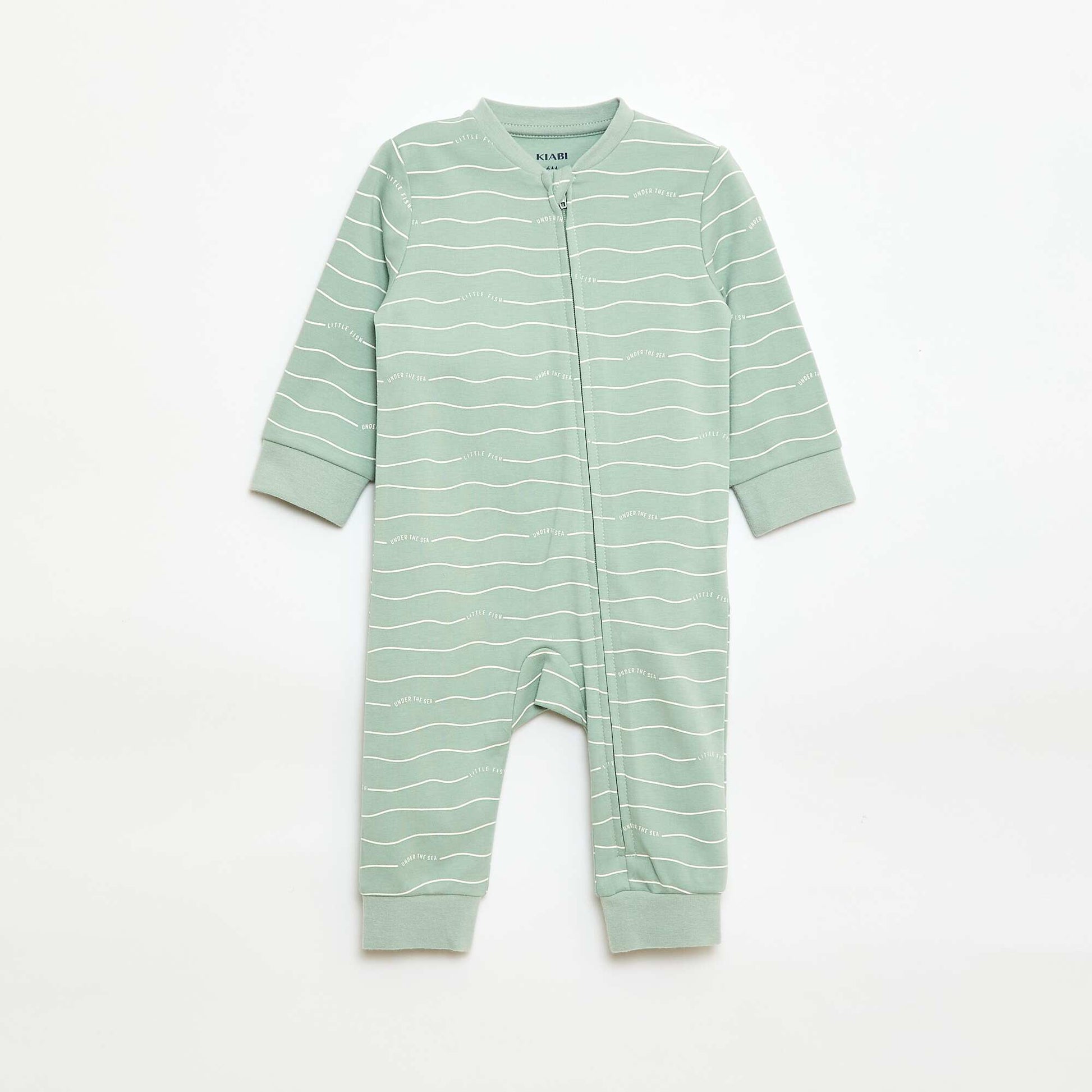 Conjunto pijama + chaleco acolchado VERDE