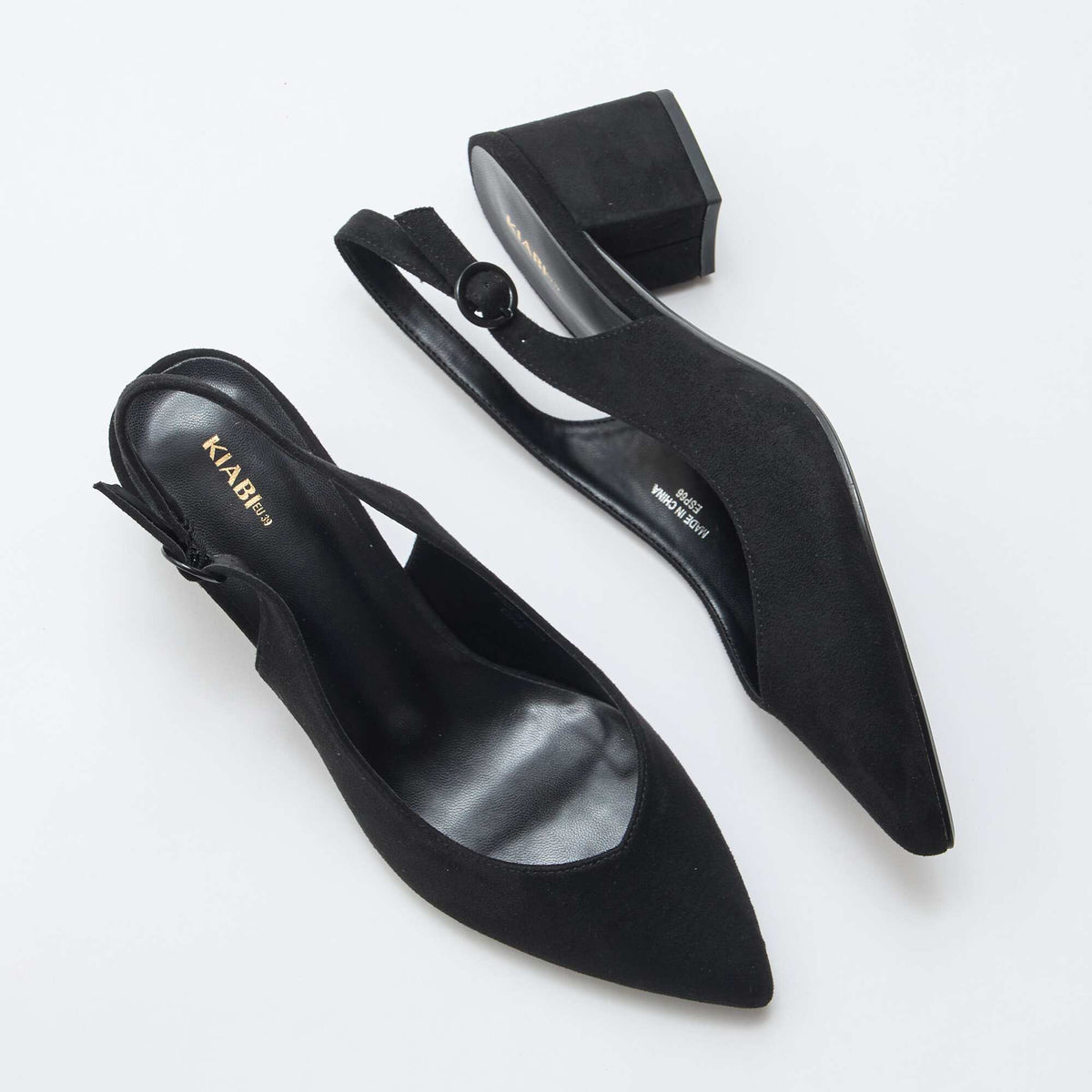 Zapatos de tacón con punta NEGRO